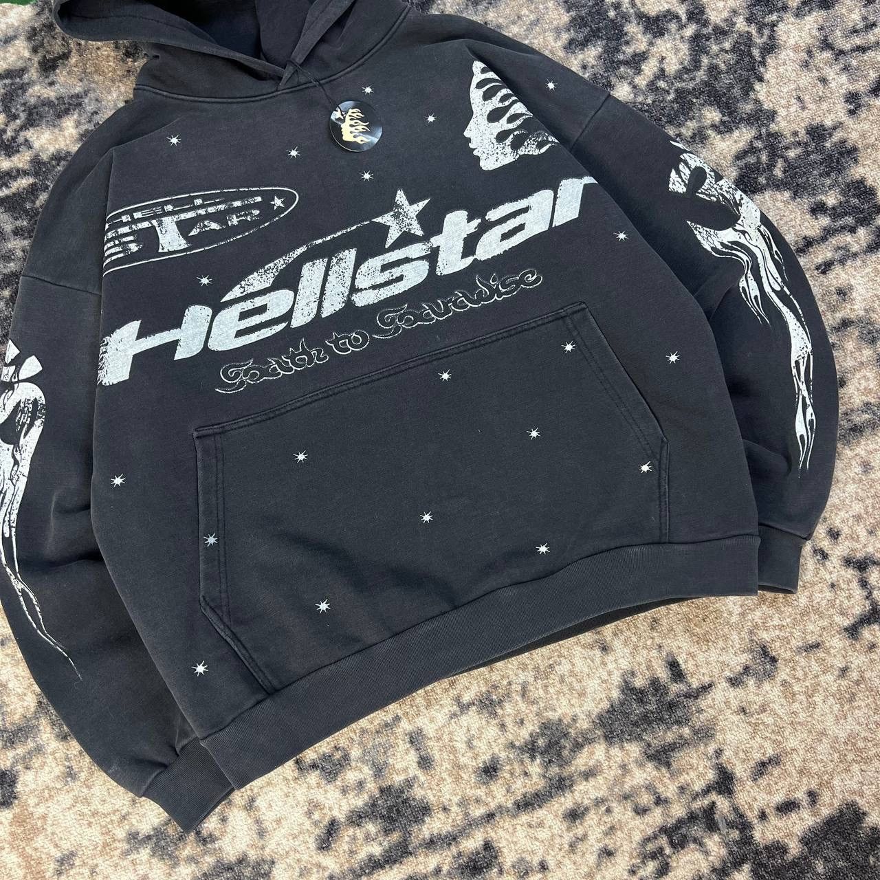 HELLSTAR Hellstar Racer Space Grey Hoodie Baggy Boxy Fit Full Print Size US M / EU 48-50 / 2 - 4 Thumbnail