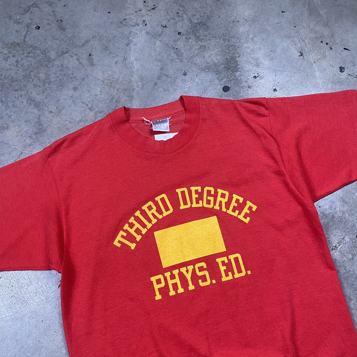 Vintage Grail True 80s Third Degree Physical Education FOTL Tee Size US M / EU 48-50 / 2 - 2 Thumbnail