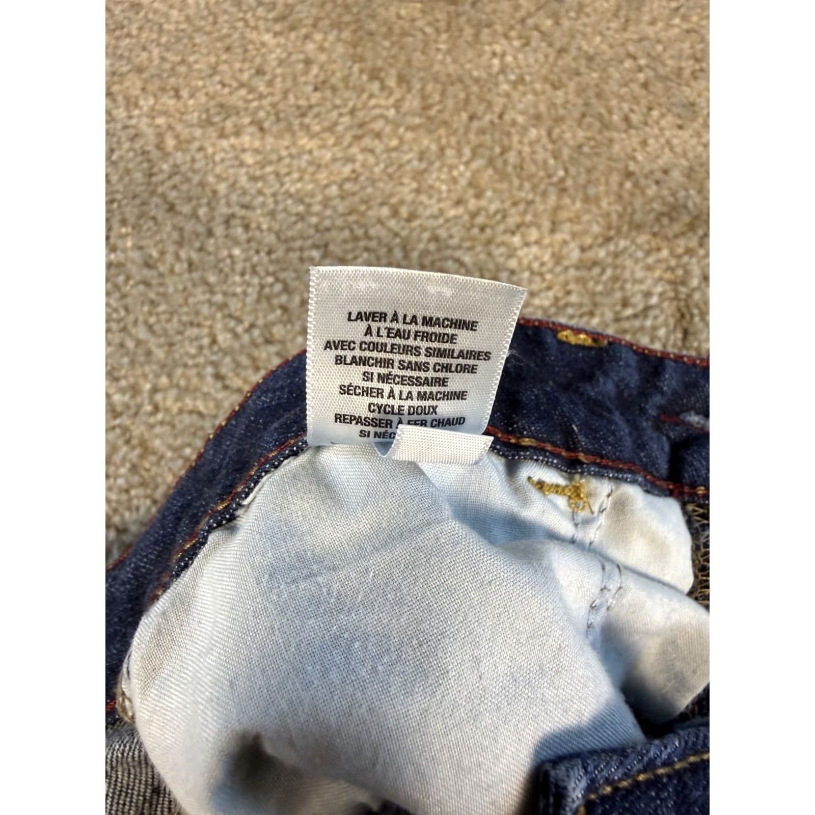 Vintage VINTAGE Aeropostale Jeans Women's Cropped Blue Size 00 Button Pockets Y2K Size 24" / US 00 / IT 34 - 6 Thumbnail
