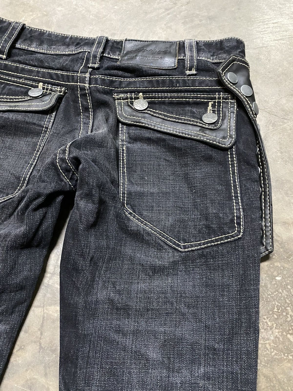Japanese Brand × Tornado Mart Japan Flare Jeans Skull Punk Army of NO! #3 Size US 32 / EU 48 - 13 Thumbnail