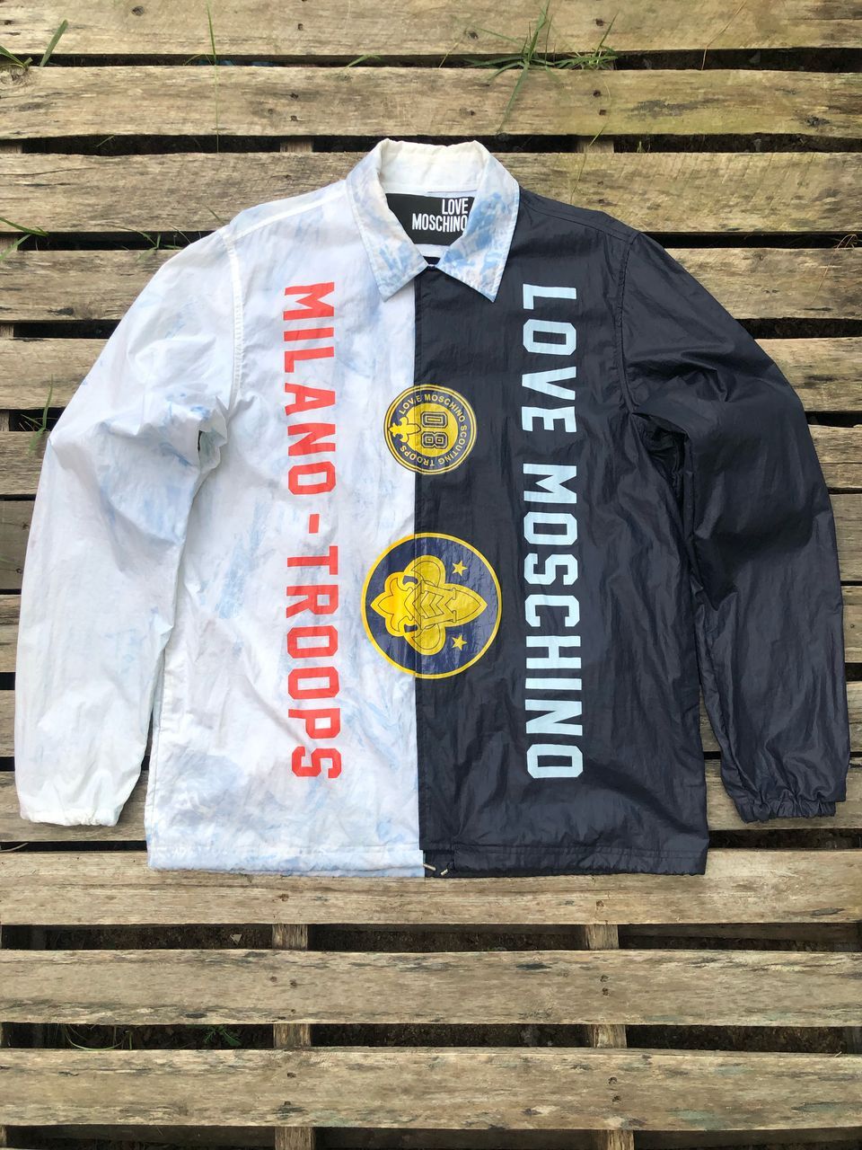 Moschino Love Moschino Patterned Windbreaker Jacket Size US M / EU 48-50 / 2 - 1 Thumbnail