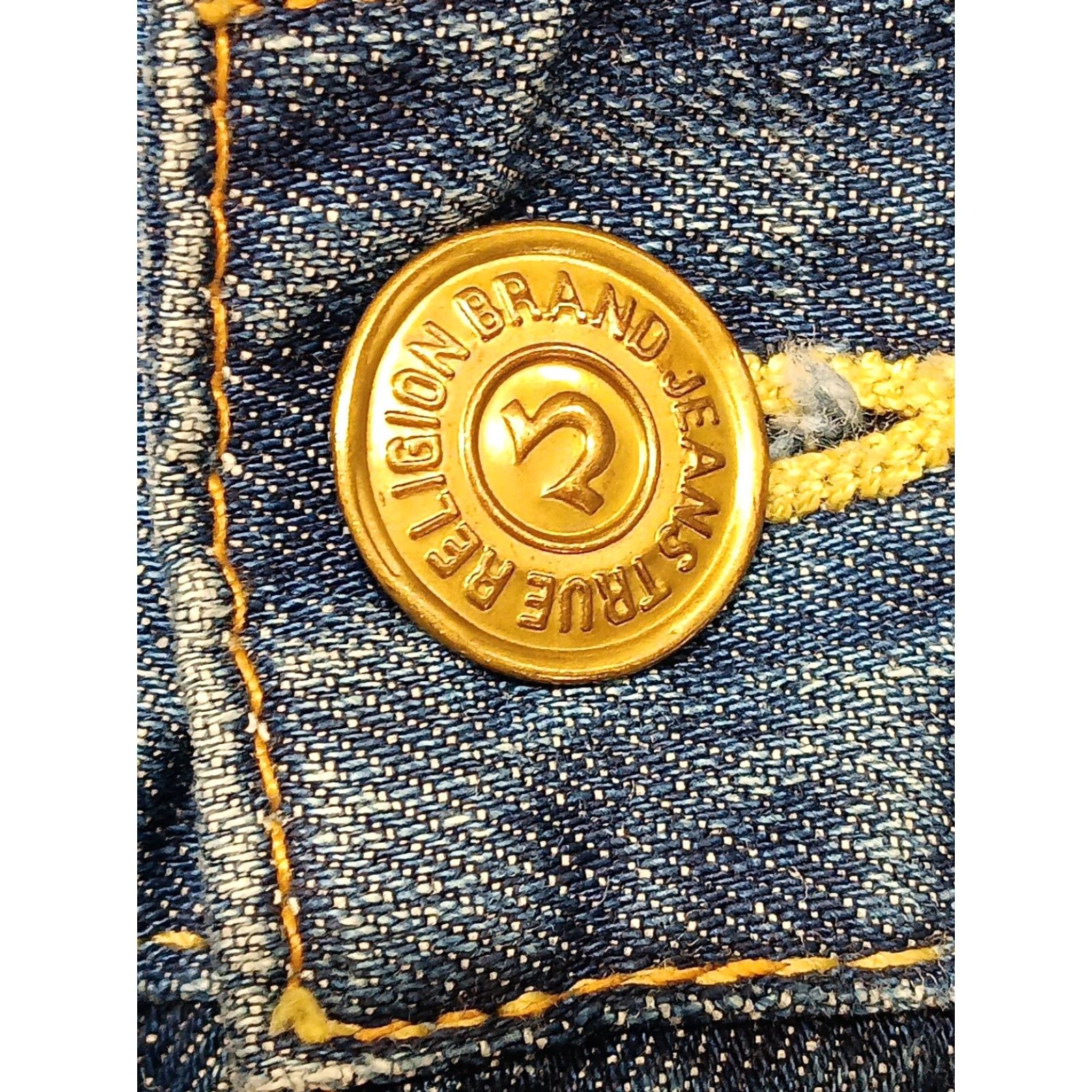 True Religion True Religion Jeans Men's 36x32 Straight 5-Pocket Distressed Medium Blue Wash Regular Size 36 Mens Jeans Size US 36 / EU 52 - 4 Thumbnail