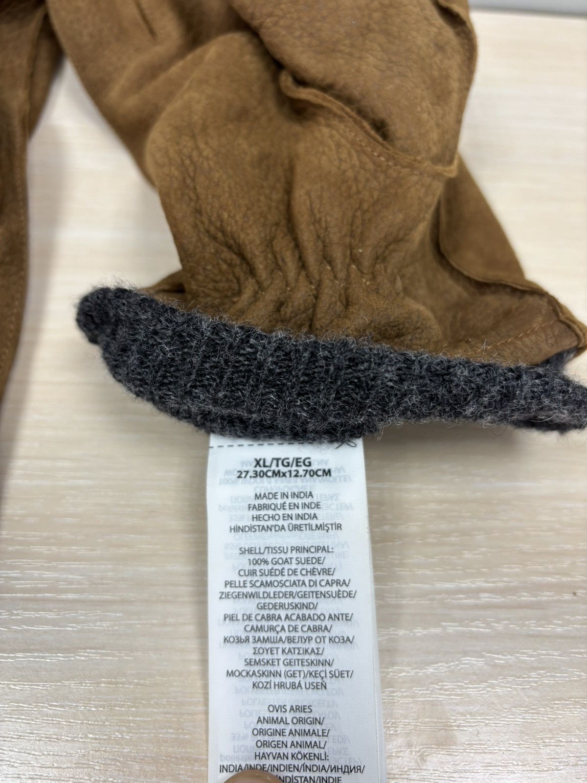 Polo Ralph Lauren × Ralph Lauren Gloves Polo Ralph Lauren Size XL Color Brown Size ONE SIZE - 9 Thumbnail