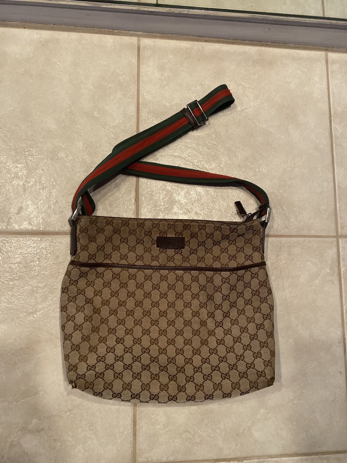 Gucci Gucci canvas vintage cross body bag Size ONE SIZE - 1 Thumbnail