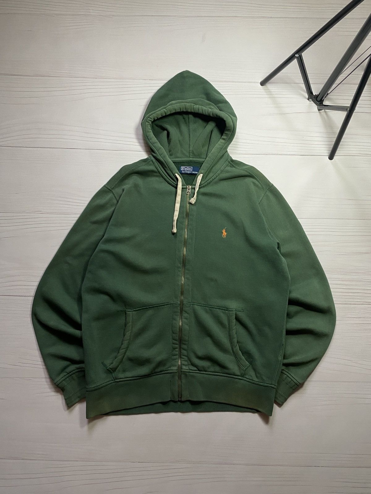 Polo Ralph Lauren Vintage Polo Ralph Lauren faded y2k zip hoodie Size US L / EU 52-54 / 3 - 1 Thumbnail