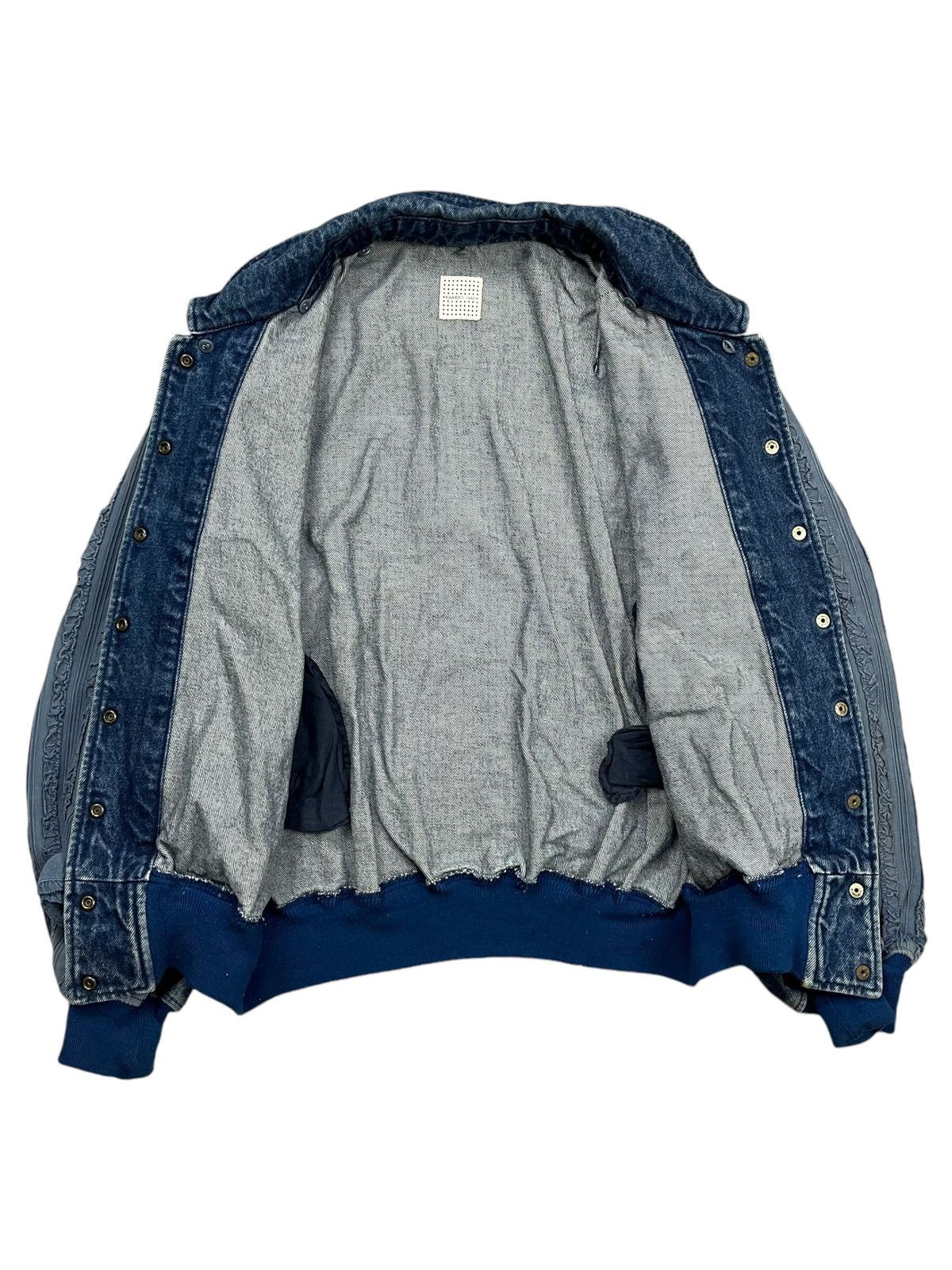 20471120 1980s Isao Kaneko - Ruffle Denim Bono Jacket Size US L / EU 52-54 / 3 - 4 Thumbnail