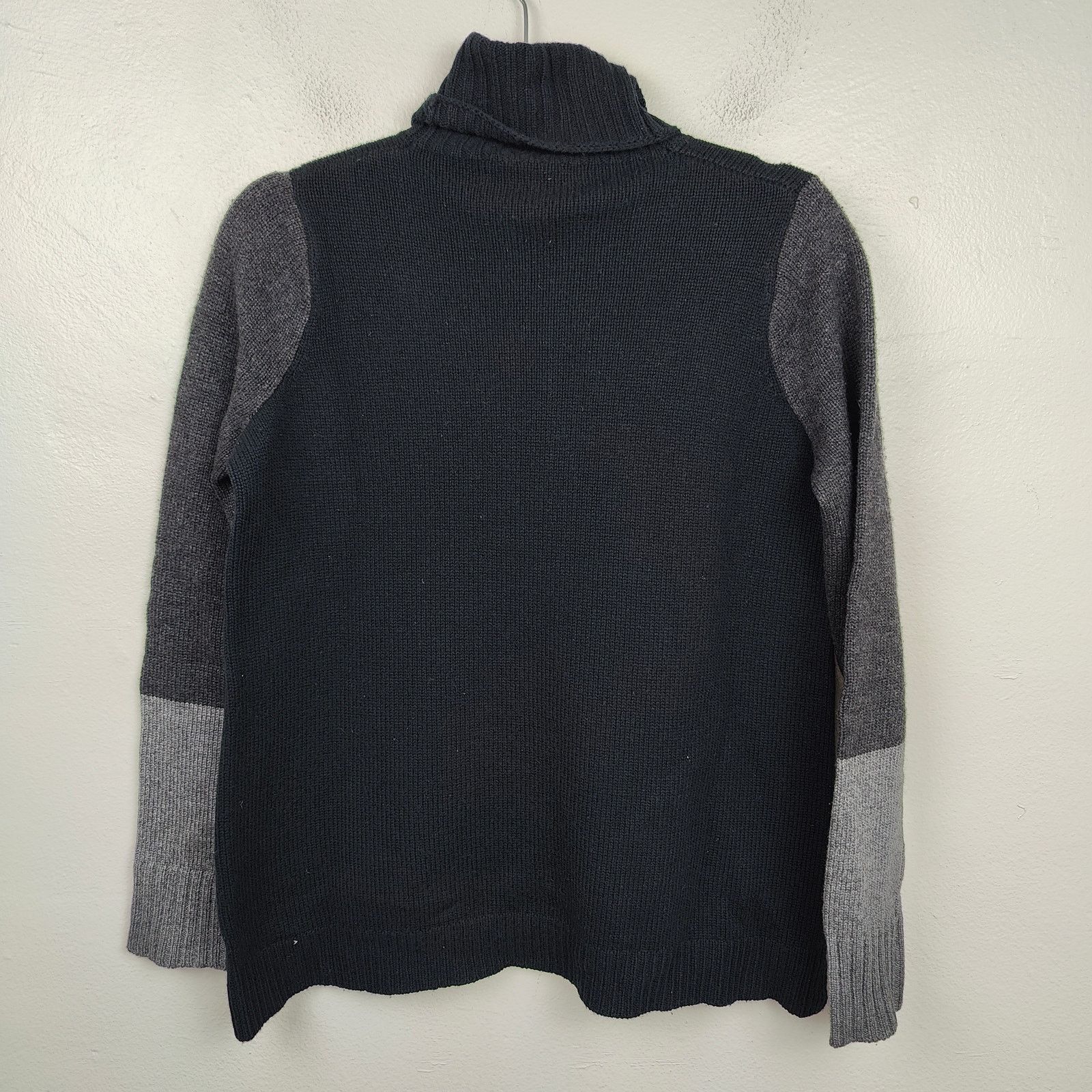 Vince Vince Wool Cashmere Sweater Small Black Gray Colorblock Size S / US 4 / IT 40 - 5 Thumbnail