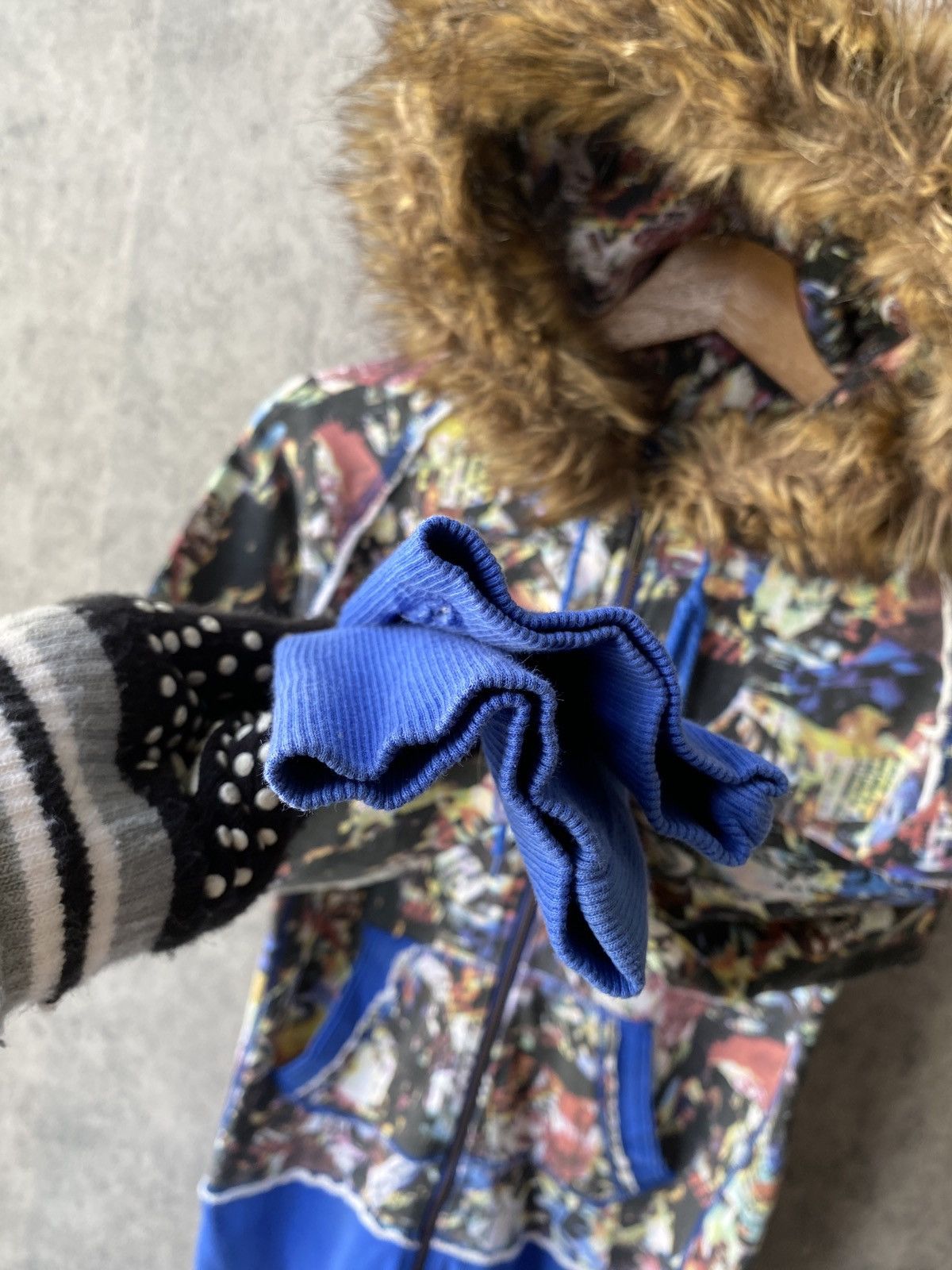 Japanese Brand Glad News Japan Fullprint Design Fur Hoodie Size US S / EU 44-46 / 1 - 10 Thumbnail