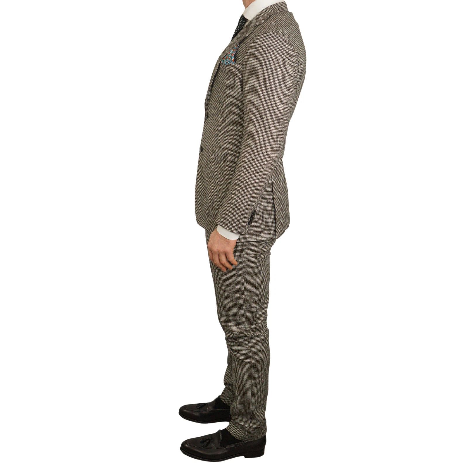 Suitsupply Men Suitsupply Suit Havana Grey Checked Wool & Cashmere US40 Size 40R - 4 Thumbnail