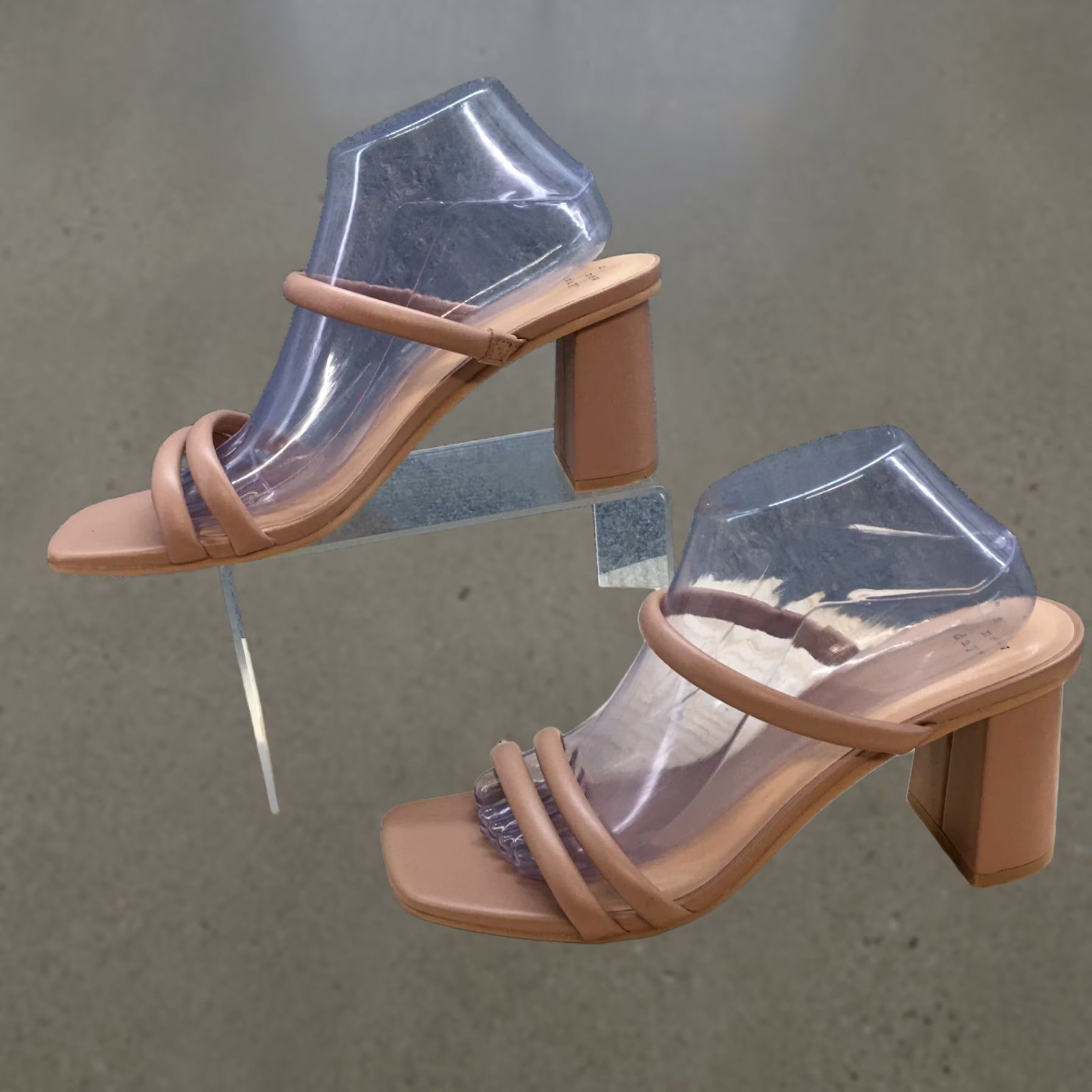 Vintage A New Day Womens 10 Mule Slides Brown Faux Leather Casual Heeled NEW Size US 10 / IT 40 - 1 Thumbnail