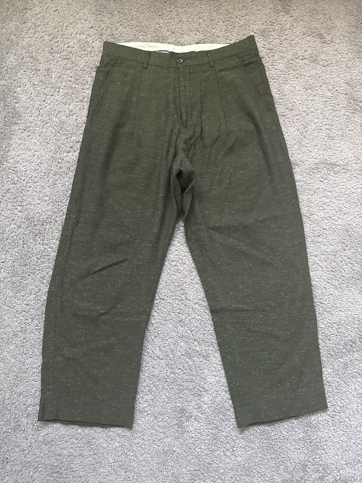 Supreme Supreme Snake Print Chino Pant Olive Snakeskin 30 | Grailed