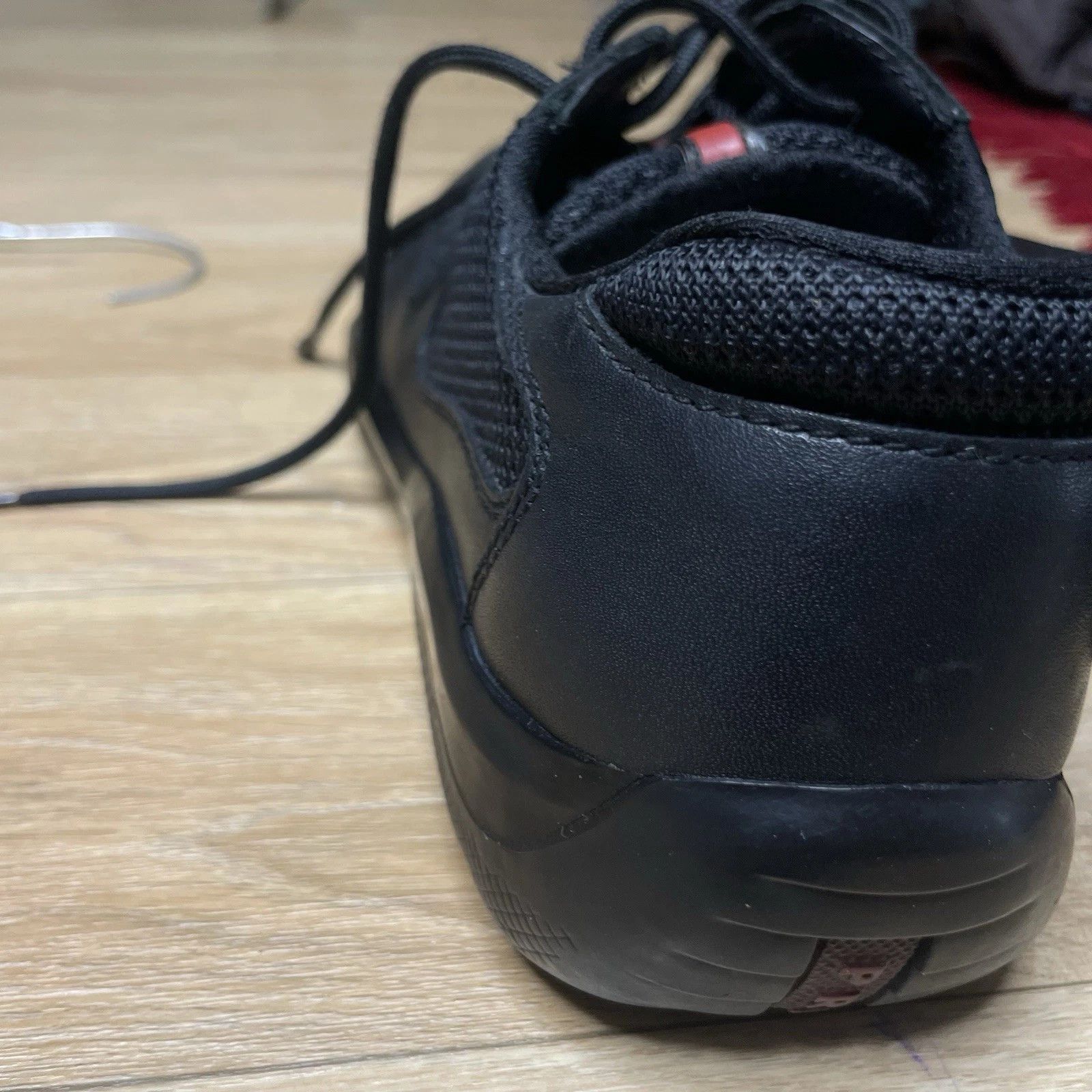 Prada Prada America's Cup Sneakers Linea Rossa Black Leather Mesh Size US 7.5 / IT 37.5 - 11 Thumbnail