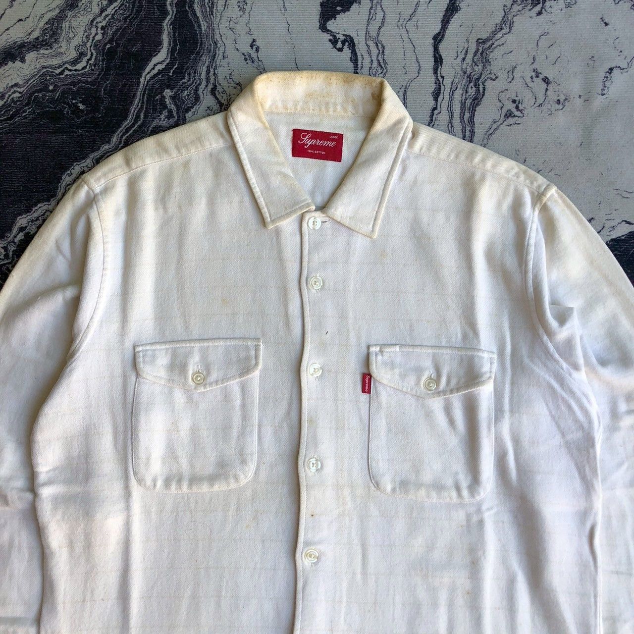Supreme Supreme Heavy Cotton Work Shirt Size US L / EU 52-54 / 3 - 3 Thumbnail