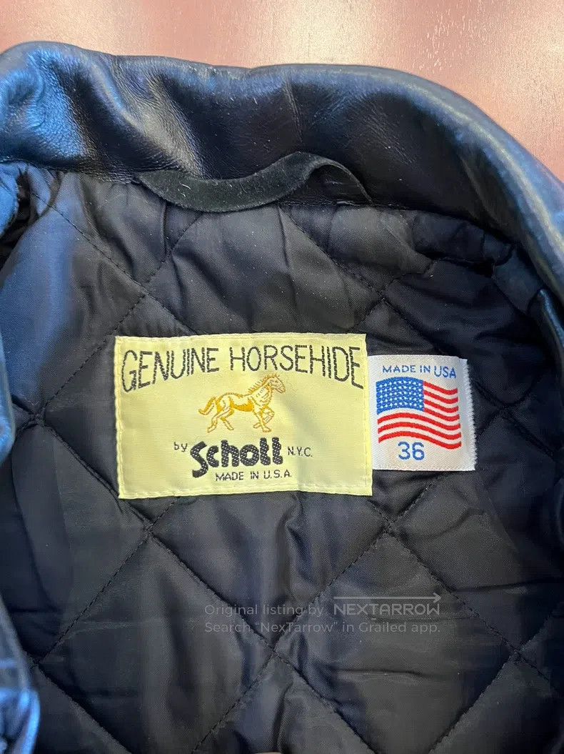 Schott Schott Leather coat Size US XXS / EU 40 - 3 Thumbnail