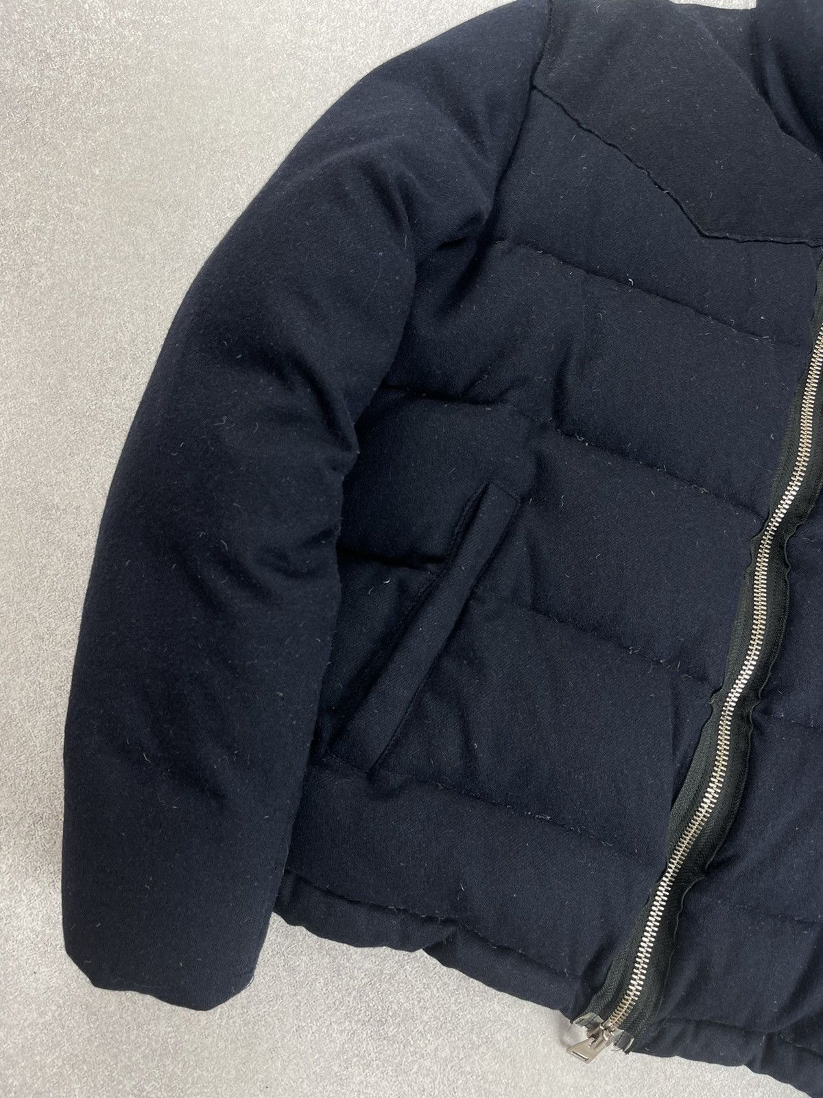 AMI AMI Alexandre Mattiussi Wool Down Jacket Navy Blue Size XL Size US XL / EU 56 / 4 - 4 Thumbnail