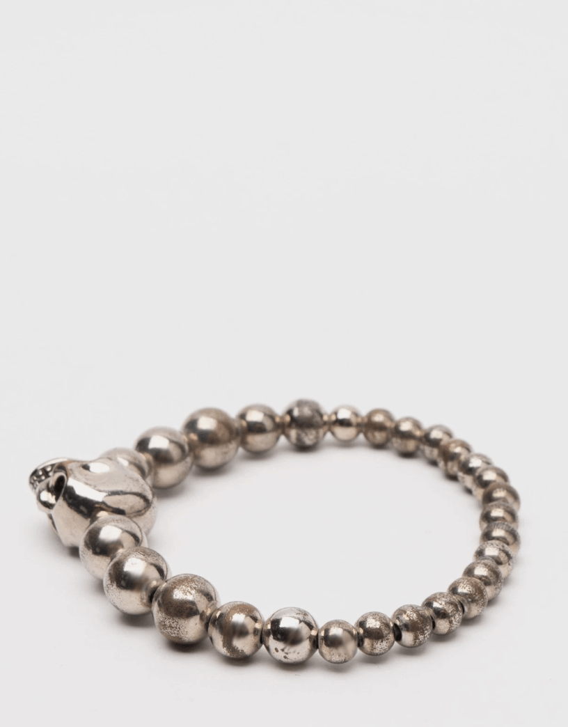 Alexander McQueen ALEXANDER McQUEEN Elastic Beaded Skull Bracelet Size ONE SIZE - 3 Thumbnail