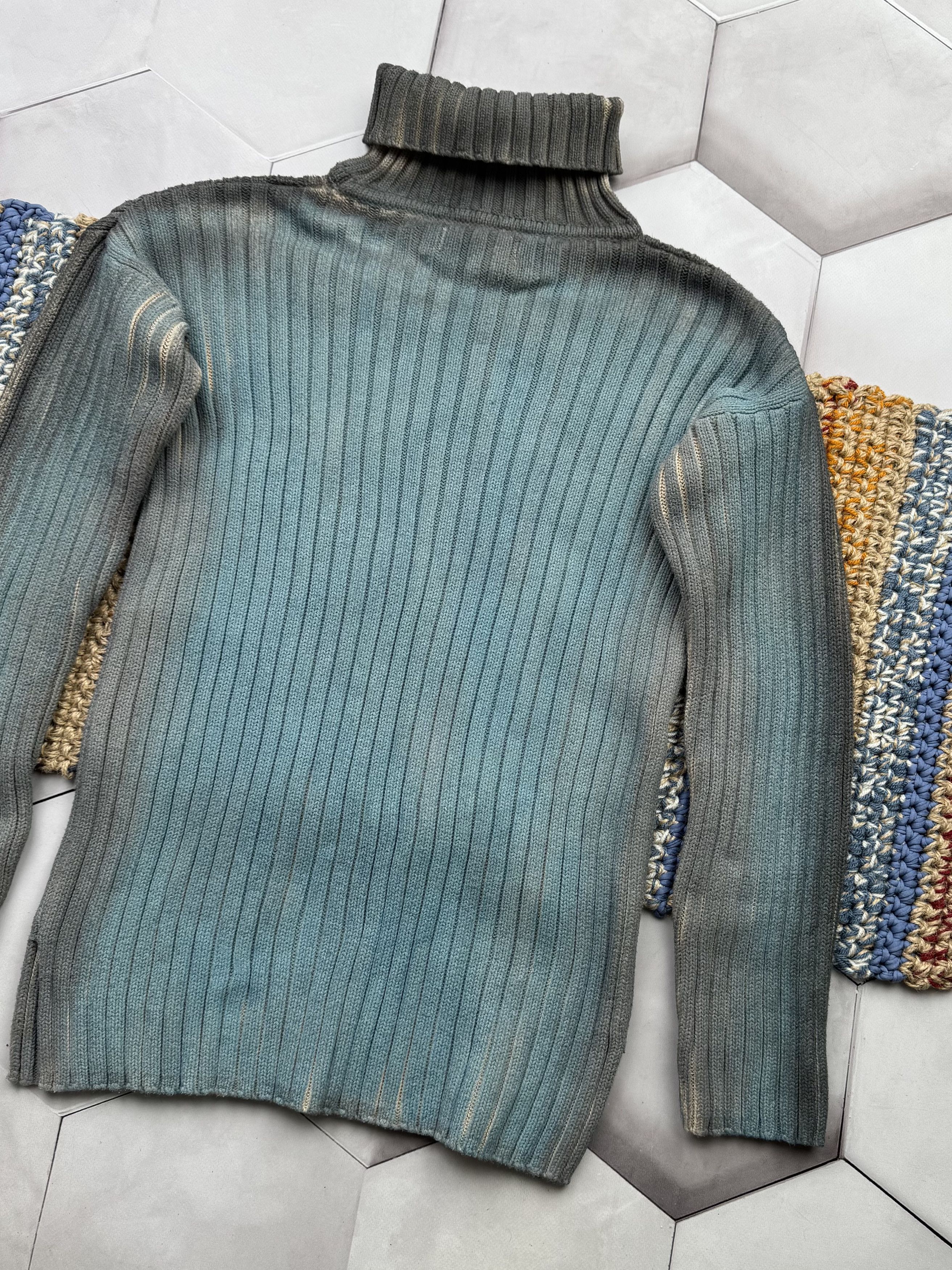 Japanese Brand Vintage Faded Ribbed Sweater (E4) Size M / US 6-8 / IT 42-44 - 7 Thumbnail
