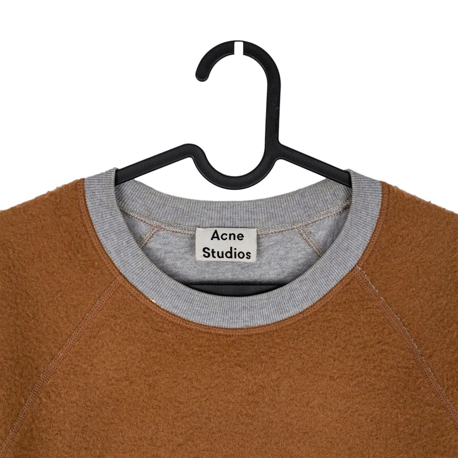 Acne Studios Acne Studios AW14 College Reverse Gray Wool Blend Sweatshirt Size US XS / EU 42 / 0 - 3 Thumbnail