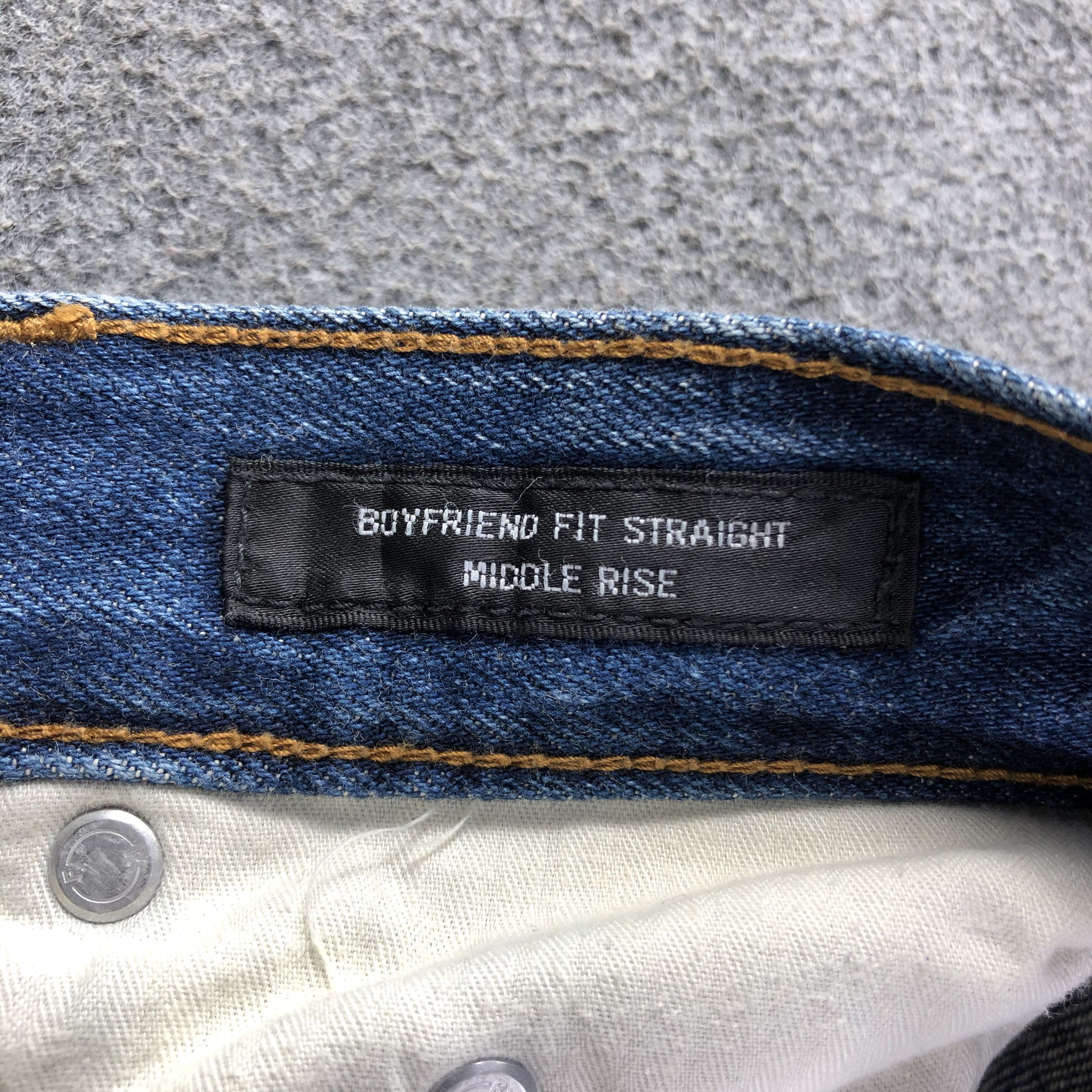 Japanese Brand Blue Wash Uniqlo Jeans Straight Redline Denim -J2715 Size US 31 - 7 Thumbnail