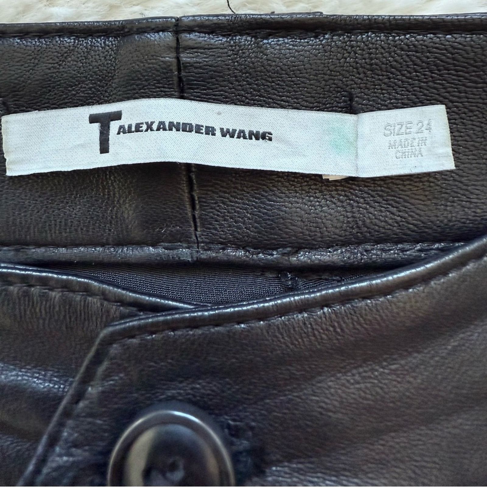 T by Alexander Wang T by Alexander Wang women leather pants size 24 Retail 750$ Size 24" / US 00 / IT 34 - 6 Thumbnail