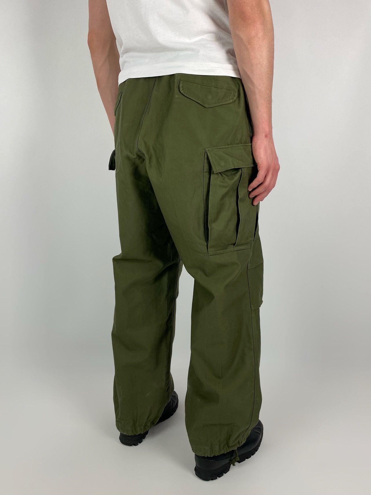 Vintage 1950’s Vintage US Army M-1951 Cargo Shell Field Trousers M Size US 34 / EU 50 - 3 Thumbnail