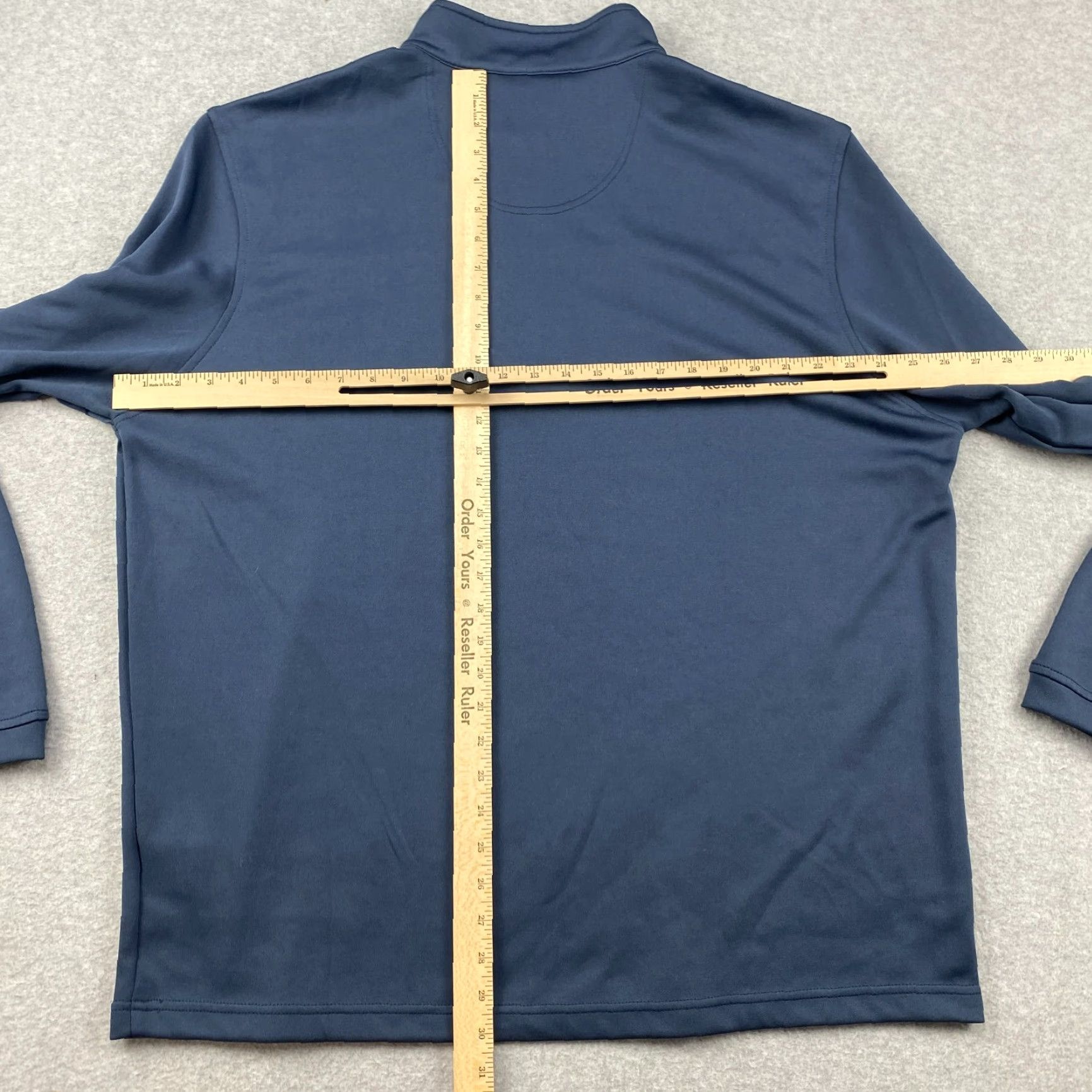Vintage Pebble Beach Mens Sweatshirt 2XL Blue Camo Dry Luxe Performance 1/4 Zip Pullover Size US XXL / EU 58 / 5 - 5 Thumbnail
