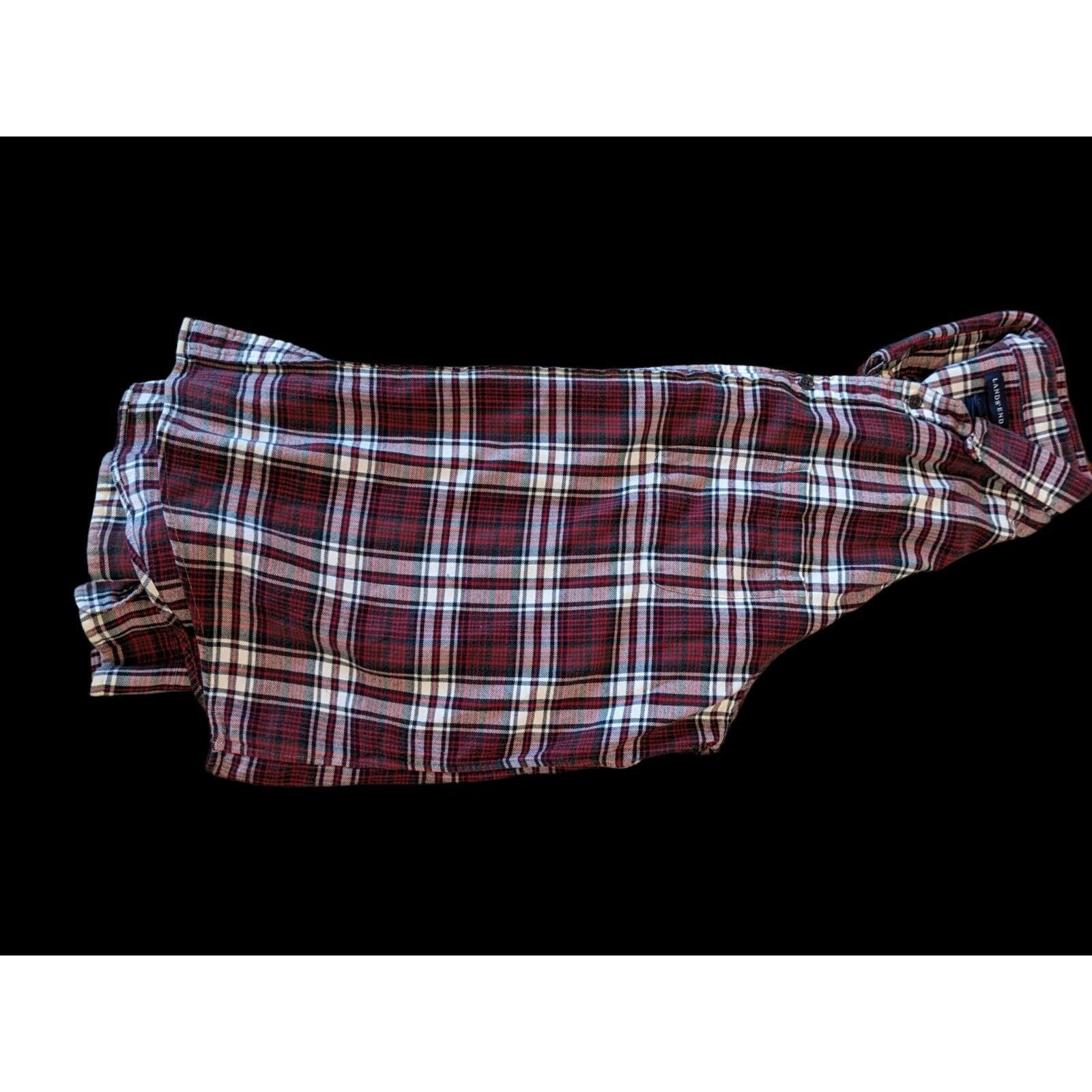 Lands' End Land's End Flannel Men's XXL Tartan Plaid Long Sleeve Grunge Size US XXL / EU 58 / 5 - 5 Thumbnail