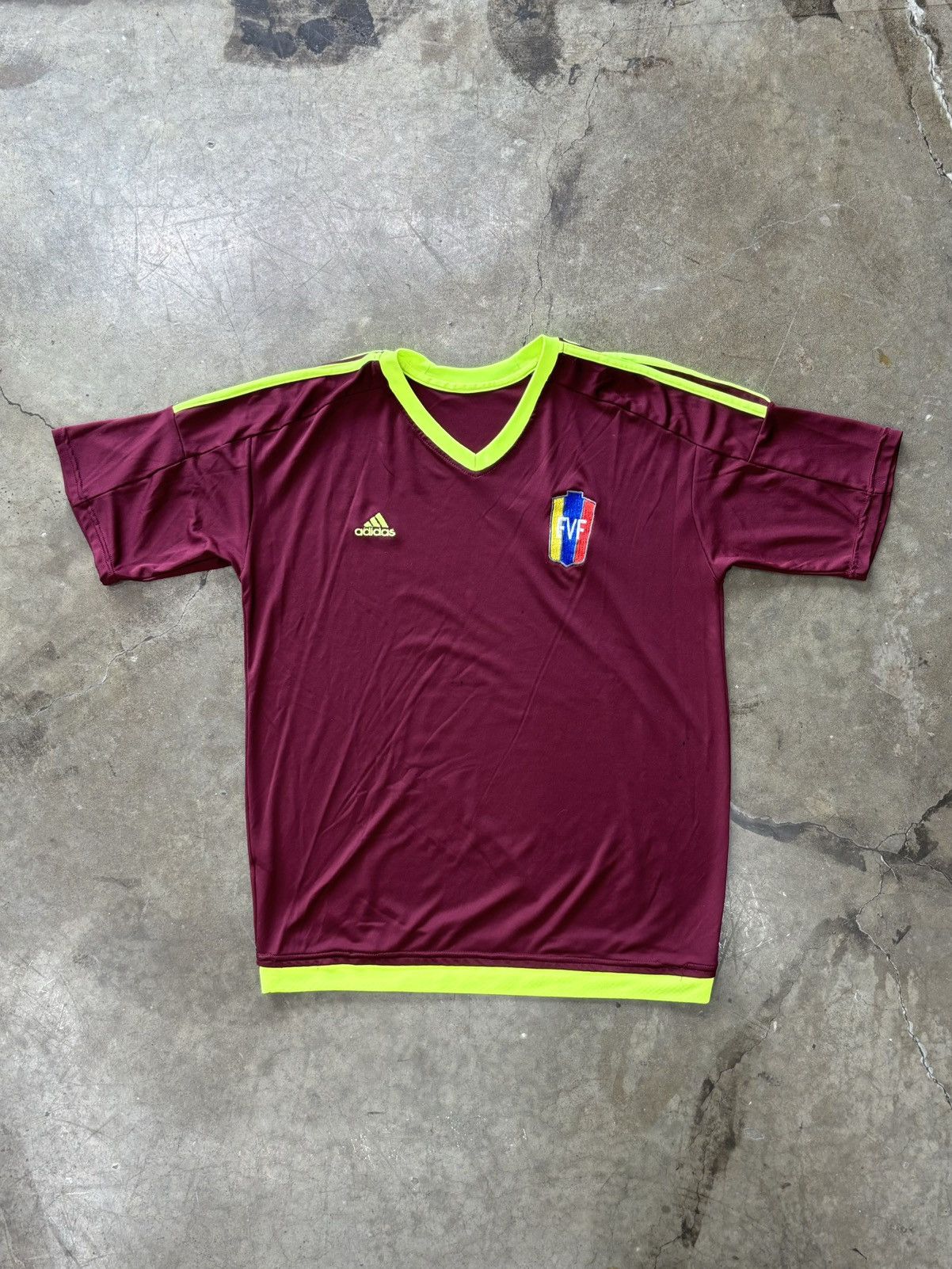 Adidas × Vintage Adidas Venezuela FVF Futbol Soccer Jersey Size US L / EU 52-54 / 3 - 2 Thumbnail