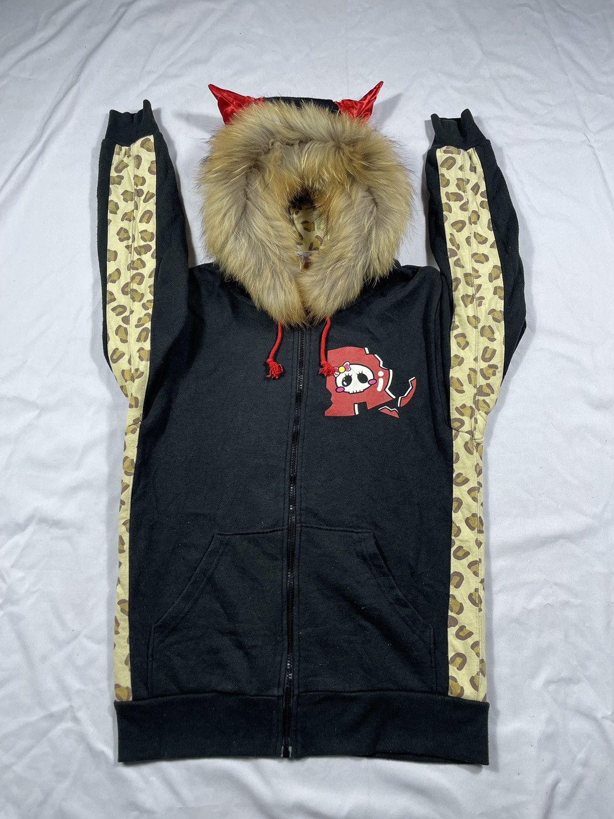 If Six Was Nine × Japanese Brand × Le Grande Bleu (L.G.B.) Japanese Zip Fur Hoodie Leopard Lgb ifsix style Size US M / EU 48-50 / 2 - 2 Thumbnail