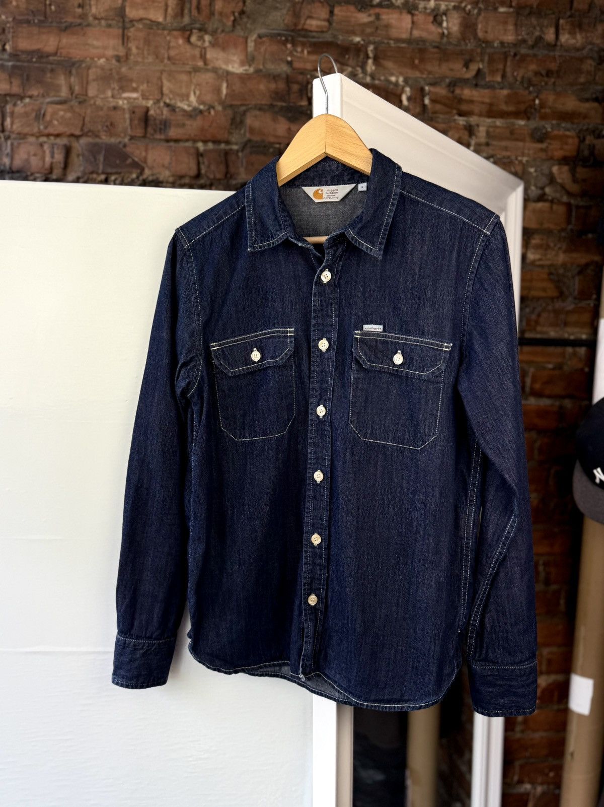 Carhartt Wip Carhartt Mens Blue Wing Shirt Long Sleeve Size US S / EU 44-46 / 1 - 1 Thumbnail