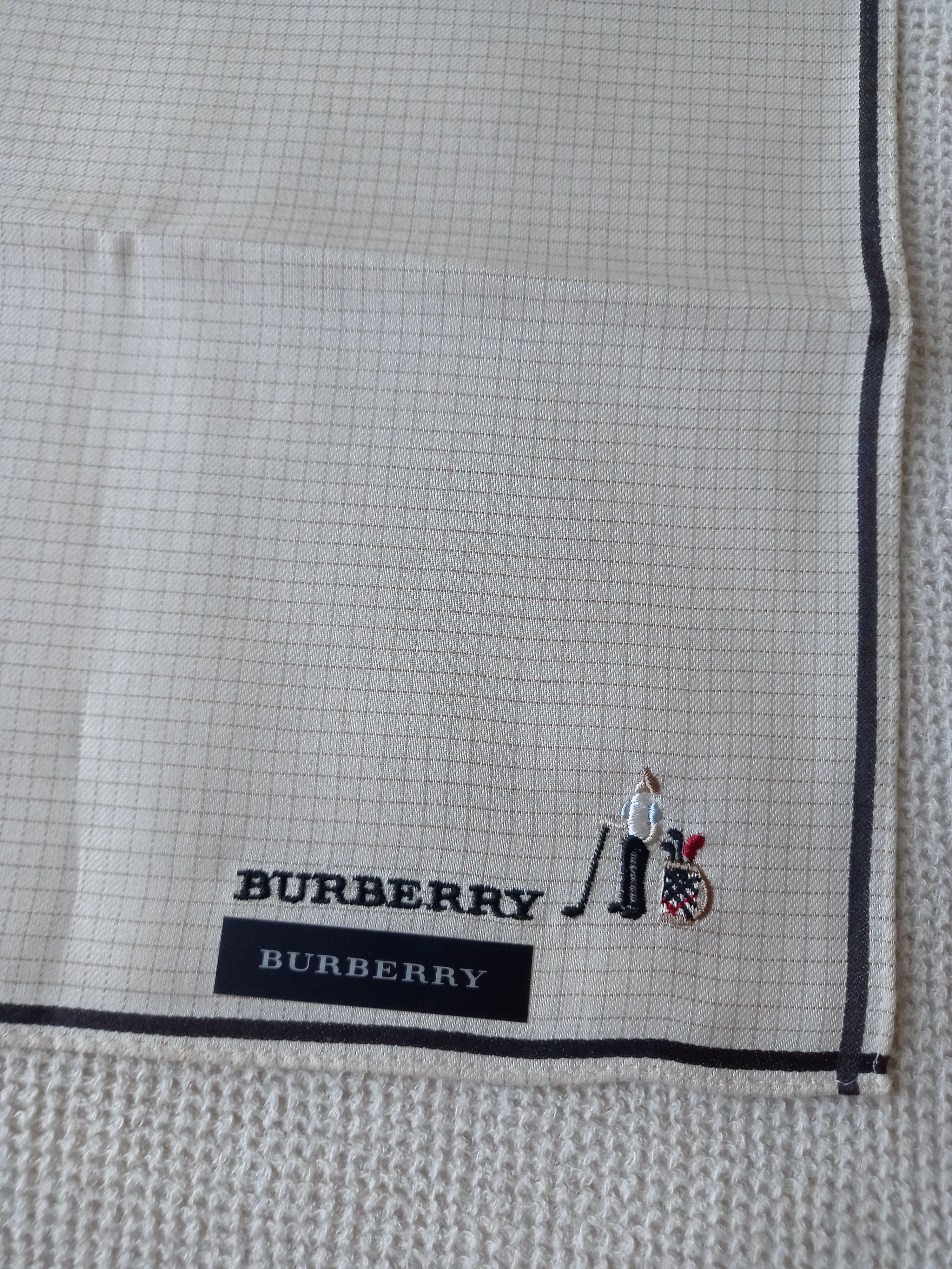 Burberry × Vintage Burberry Bandana/Handkerchief golf embroidery golfer Size ONE SIZE - 2 Thumbnail
