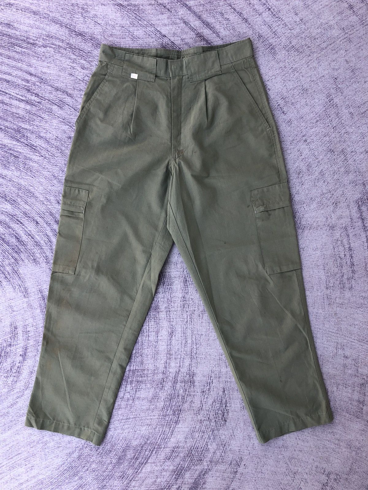 Japanese Brand Japanese Green Cargo Pants Multipocket Tactical Utility Size US 27 - 1 Thumbnail