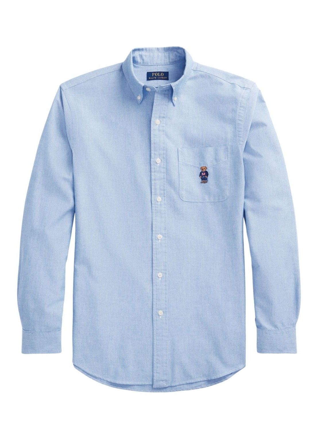 Polo Ralph Lauren o1s22i1n0125 Cotton Shirt in Light Blue Size US M / EU 48-50 / 2 - 1 Thumbnail