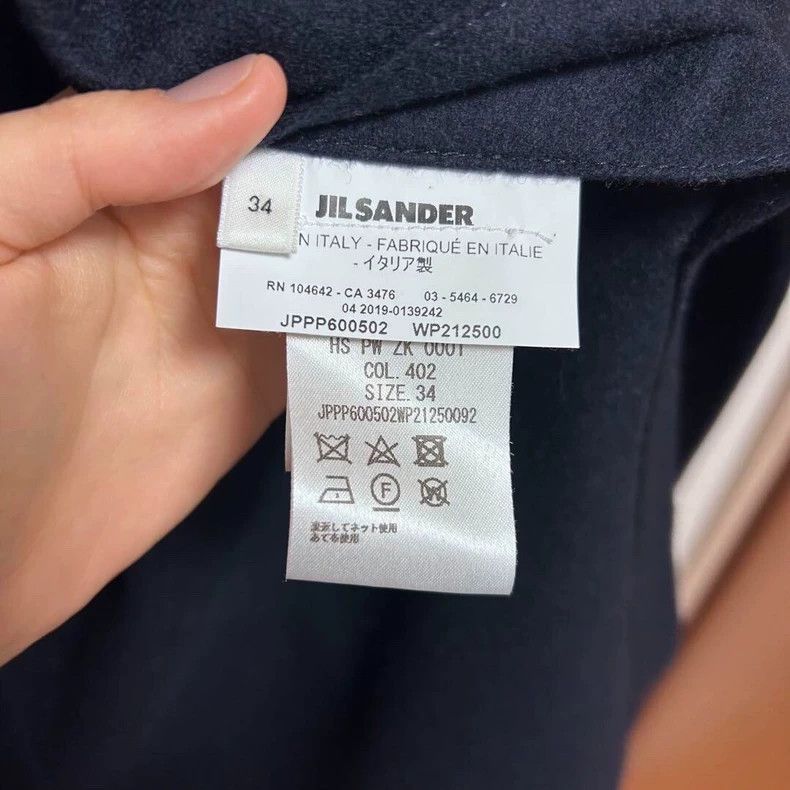 Jil Sander Jil Sander Wool navy blue jacket Size 4XL / US 24-26 - 4 Thumbnail