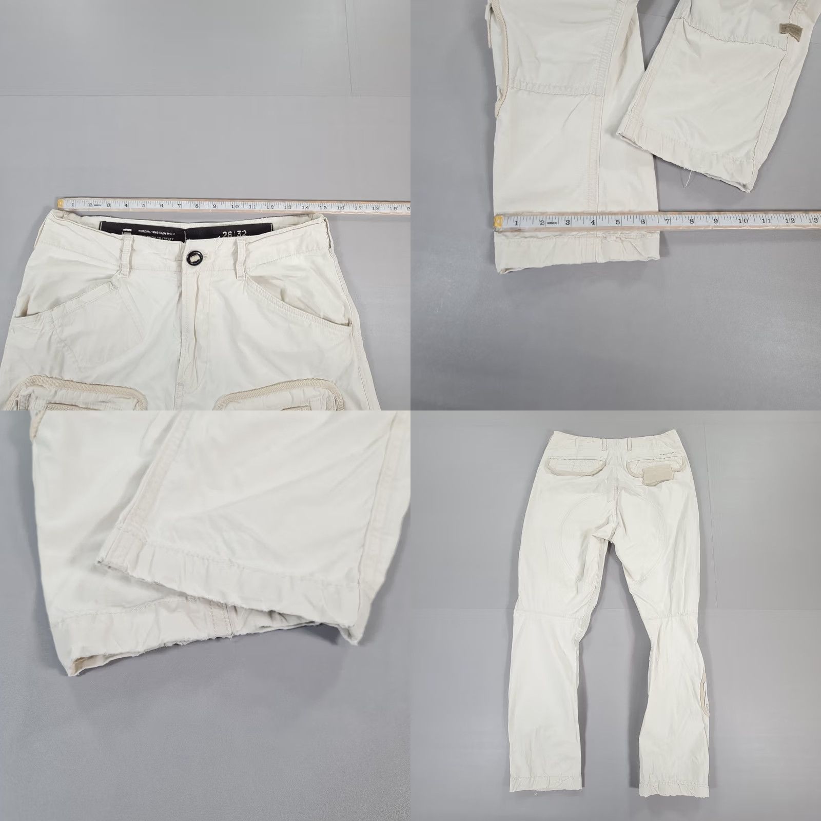 G-Star G Star Mens Cargo Pants Beige W28 L27 3D Tapered Ripstop Utility Paratrooper Size US 28 / EU 44 - 8 Thumbnail
