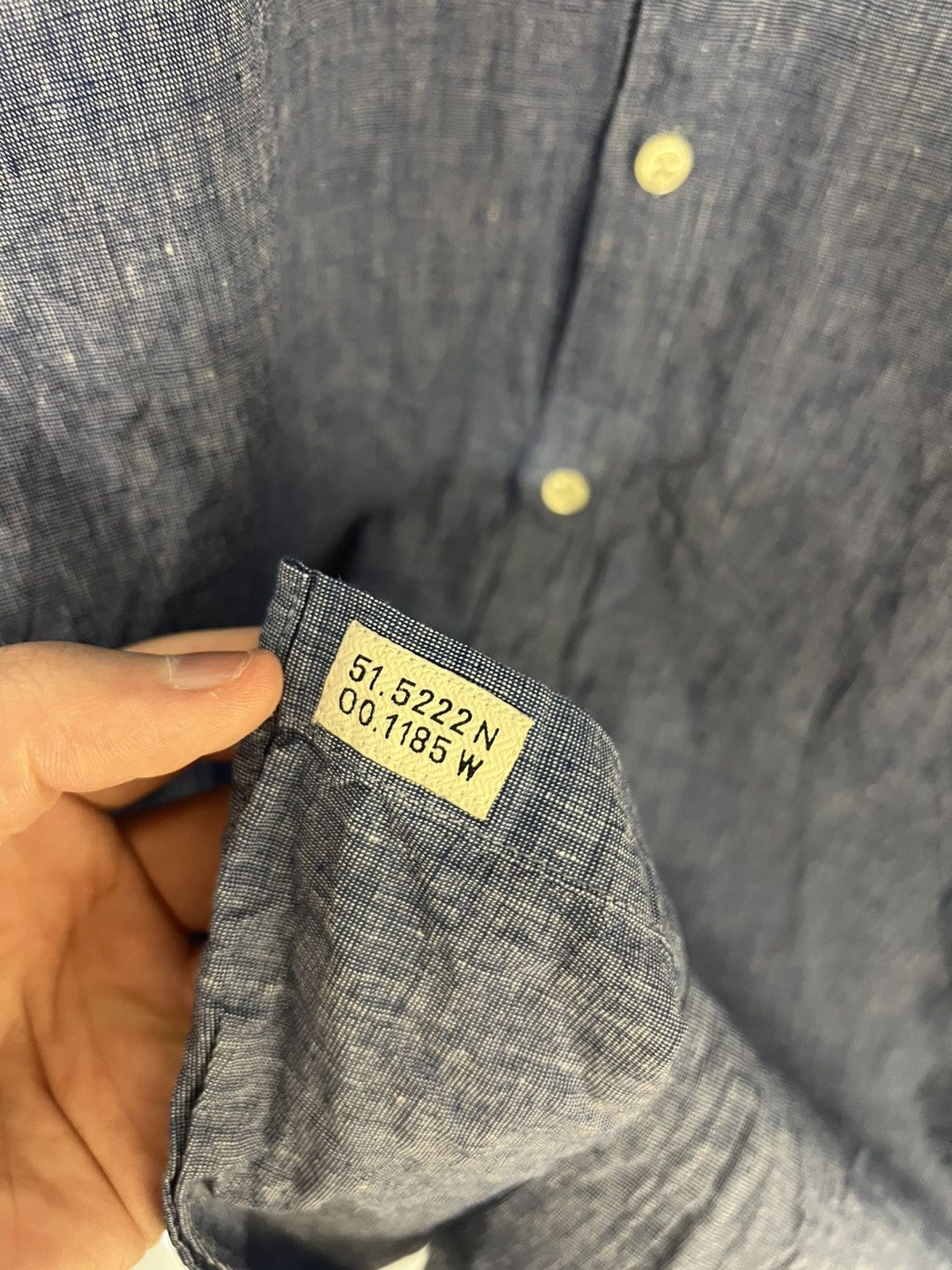 Oliver Spencer × Vintage VERY RARE OLIVER SPENCER LINEN DESIGNER SHIRT JAPAN STYLE Size US M / EU 48-50 / 2 - 5 Thumbnail