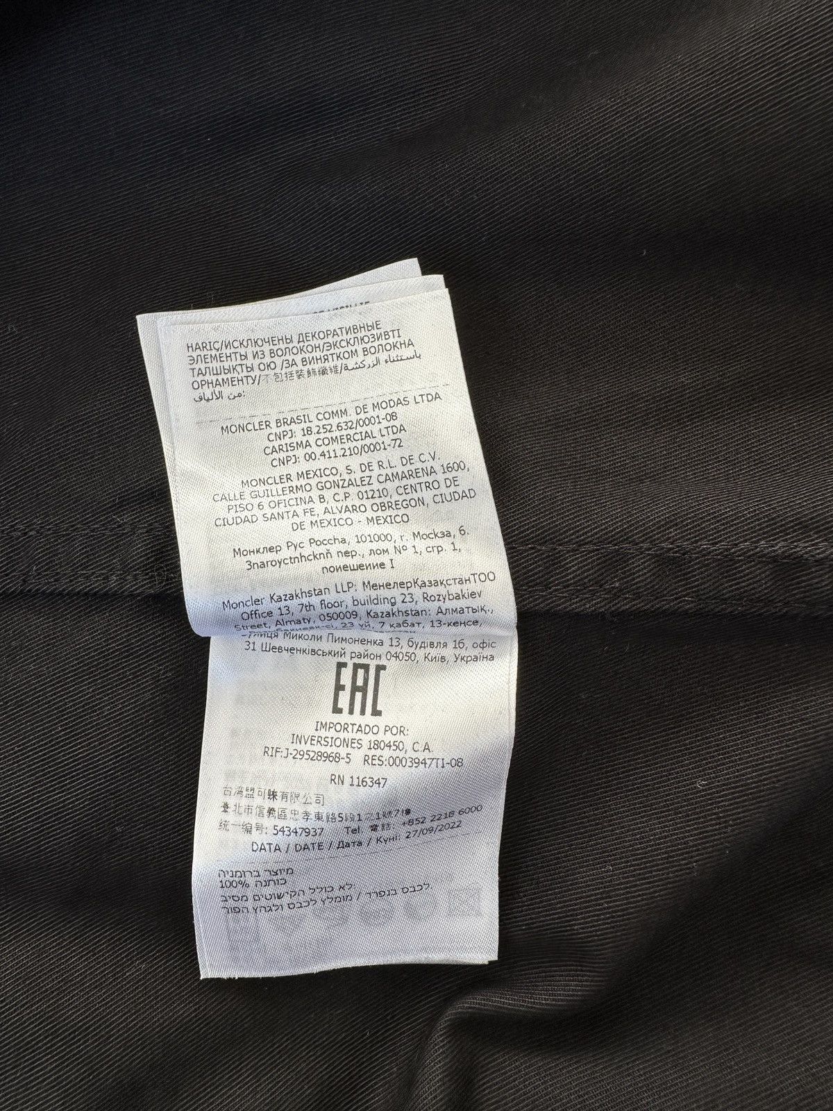 Moncler Moncler Black Over Shirt Jacket Men’s 2 Size US M / EU 48-50 / 2 - 12 Thumbnail