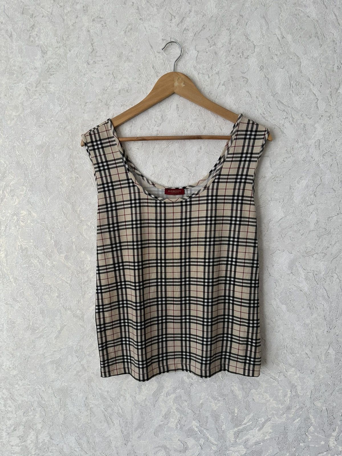 Burberry × Vintage Burberry London Red Tag Checkered Tee Size US M / EU 48-50 / 2 - 1 Thumbnail