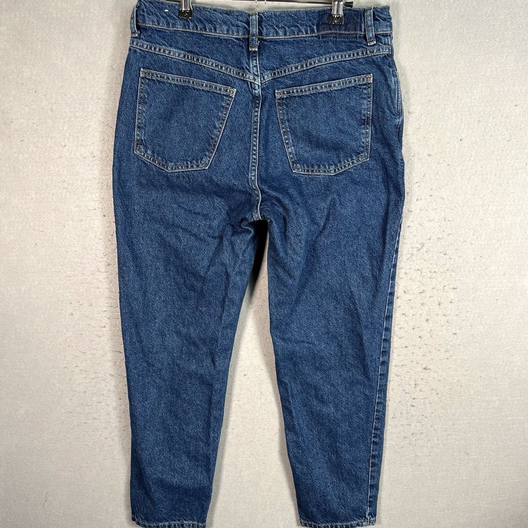 Mango VINTAGE Mango Denim Jeans Womens 10 Blue Medium Wash 100% Cotton Mom Shirt Size 32" / US 10 / IT 46 - 6 Thumbnail