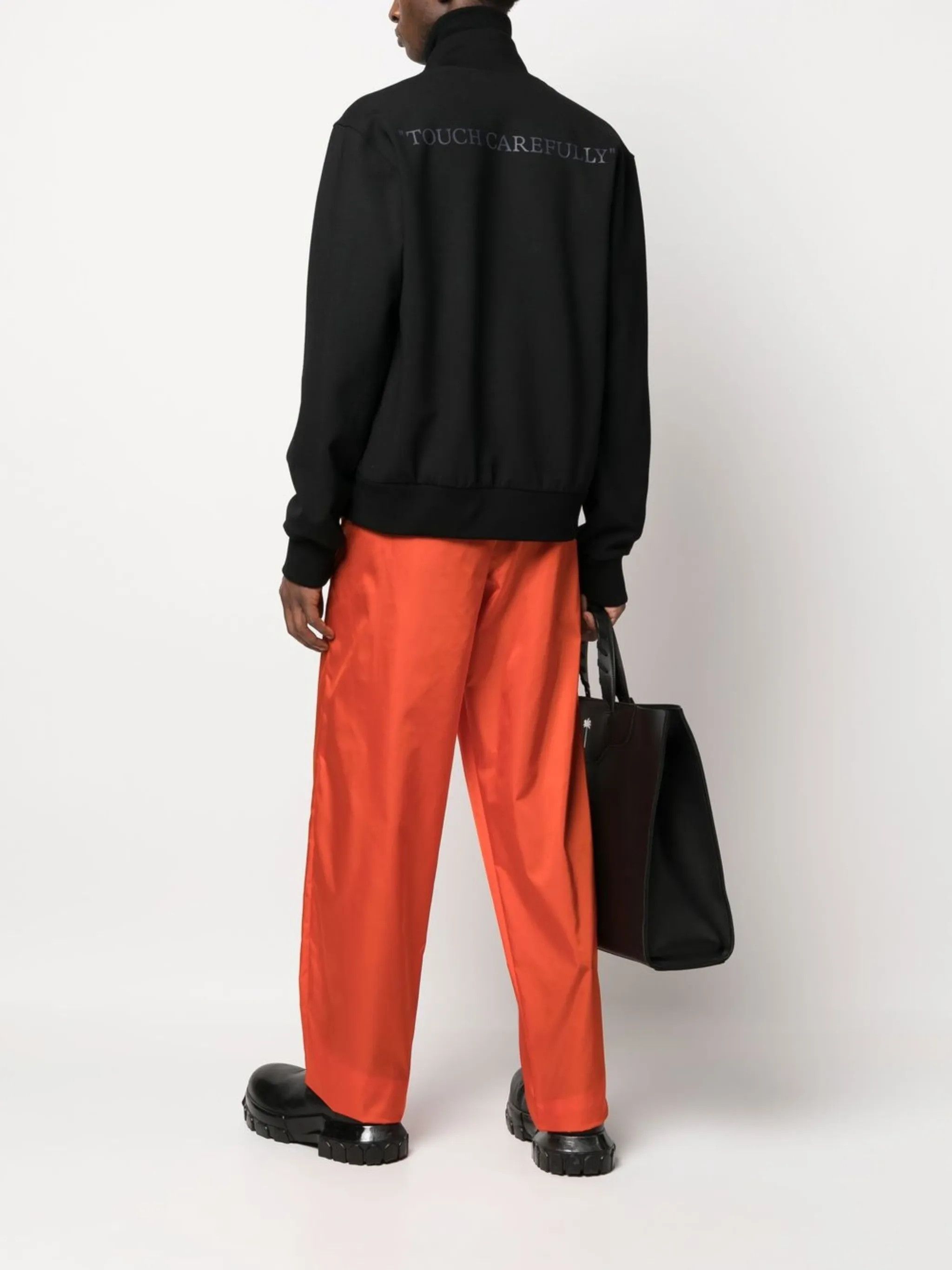 Off-White o1y0225 Logo Bomber Jacket in Black Size US M / EU 48-50 / 2 - 5 Thumbnail
