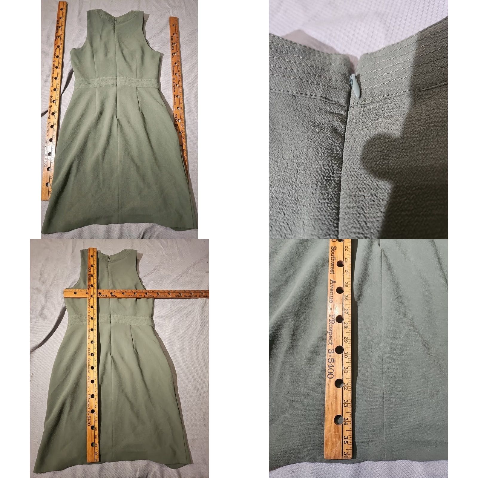 Banana Republic VINTAGE Banana Republic Dress Womens Sz 6 Green Button Utility Sheath Military Midi Size M / US 6-8 / IT 42-44 - 9 Thumbnail