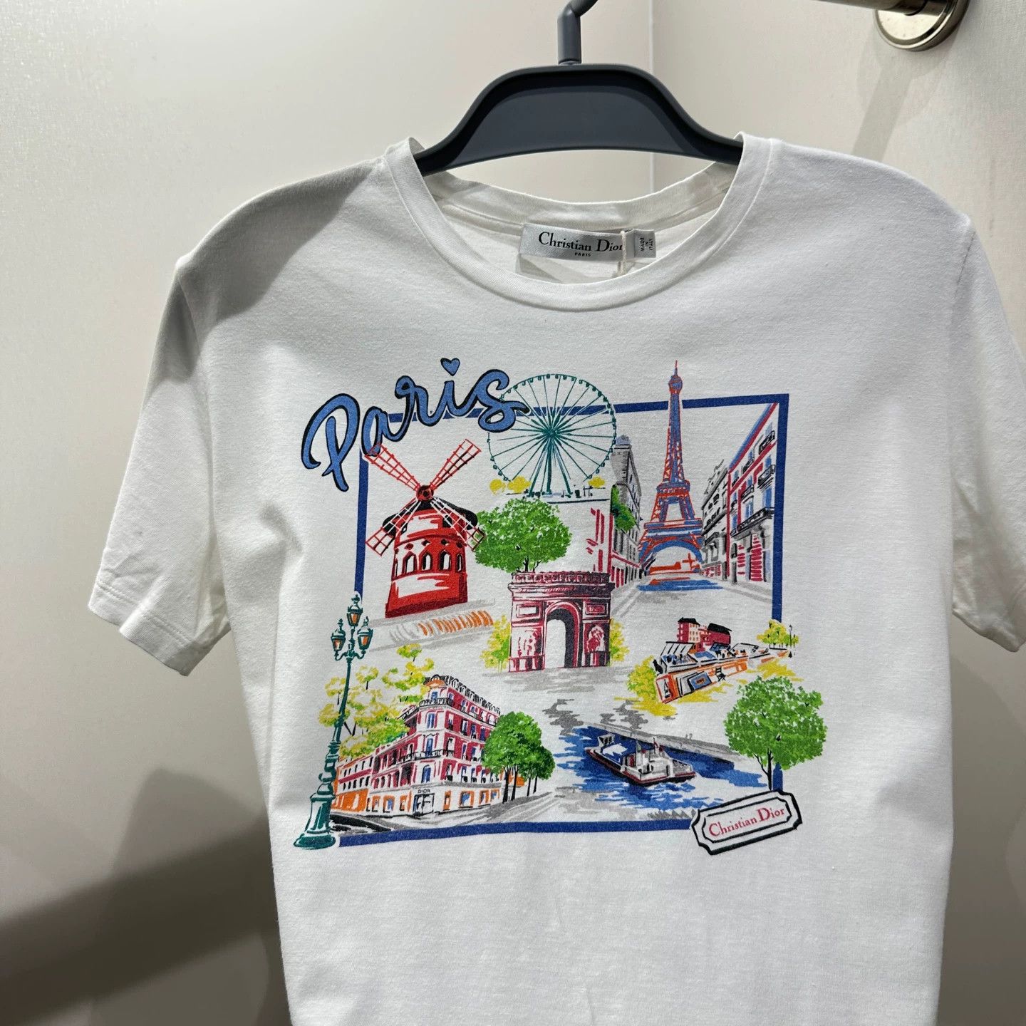 Christian Dior Monsieur Dior mar559 colorful Paris short sleeve tee S Size S / US 4 / IT 40 - 6 Thumbnail
