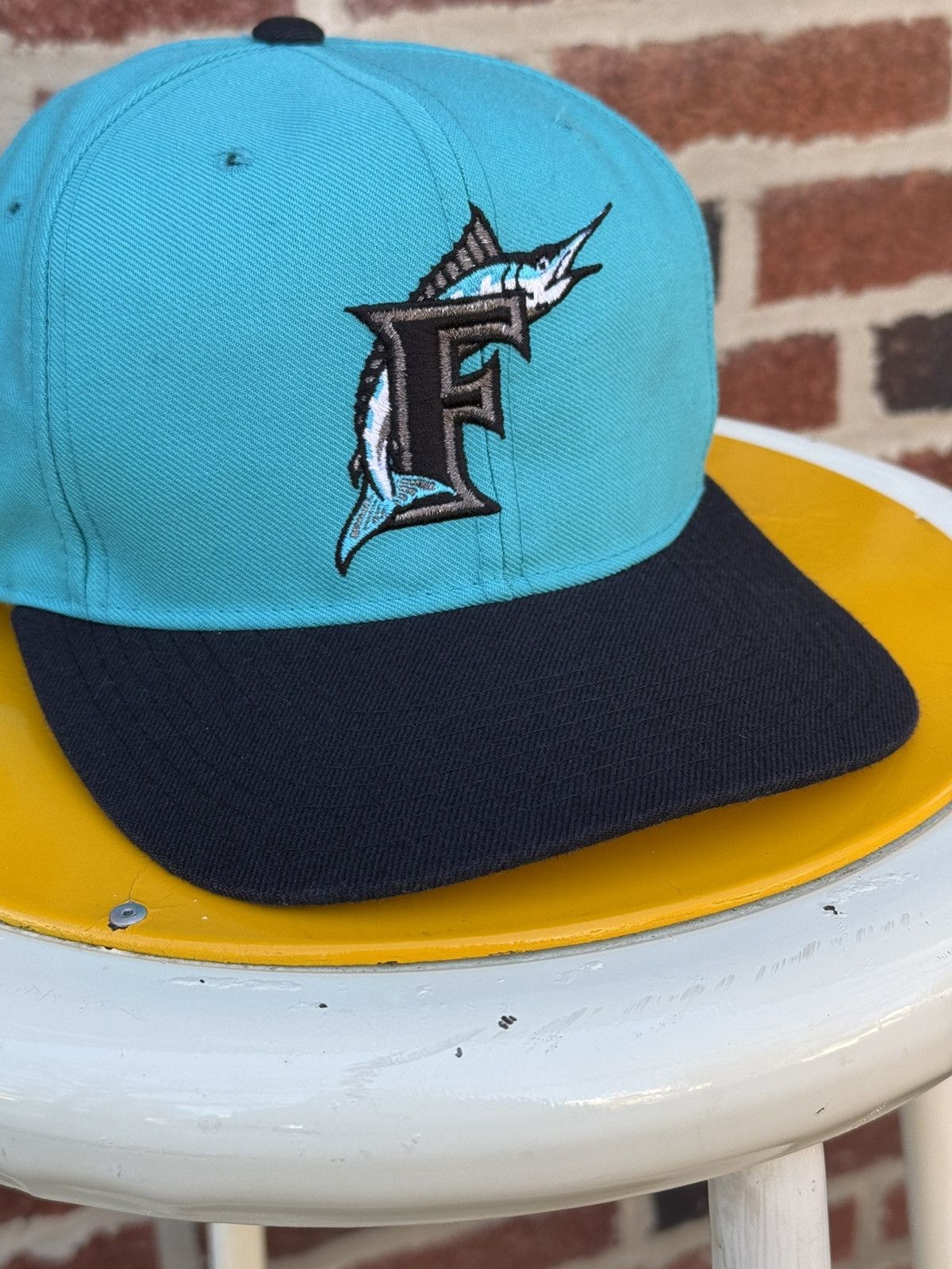 MLB Vintage 90’s New Era MLB Florida Marlins Plain Logo Cap Size ONE SIZE - 4 Thumbnail