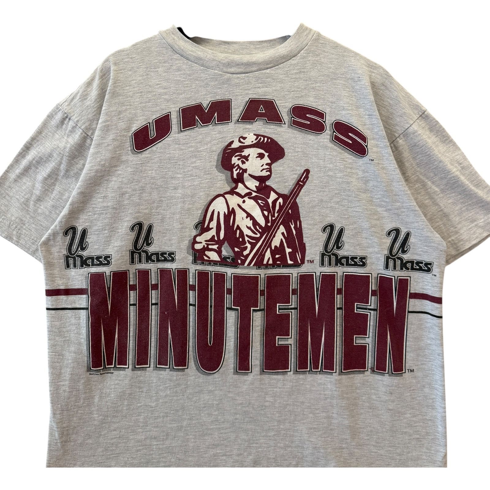 Vintage Vintage University Of Massachusetts Minutemen Tee Men's XXL Size US XXL / EU 58 / 5 - 2 Thumbnail