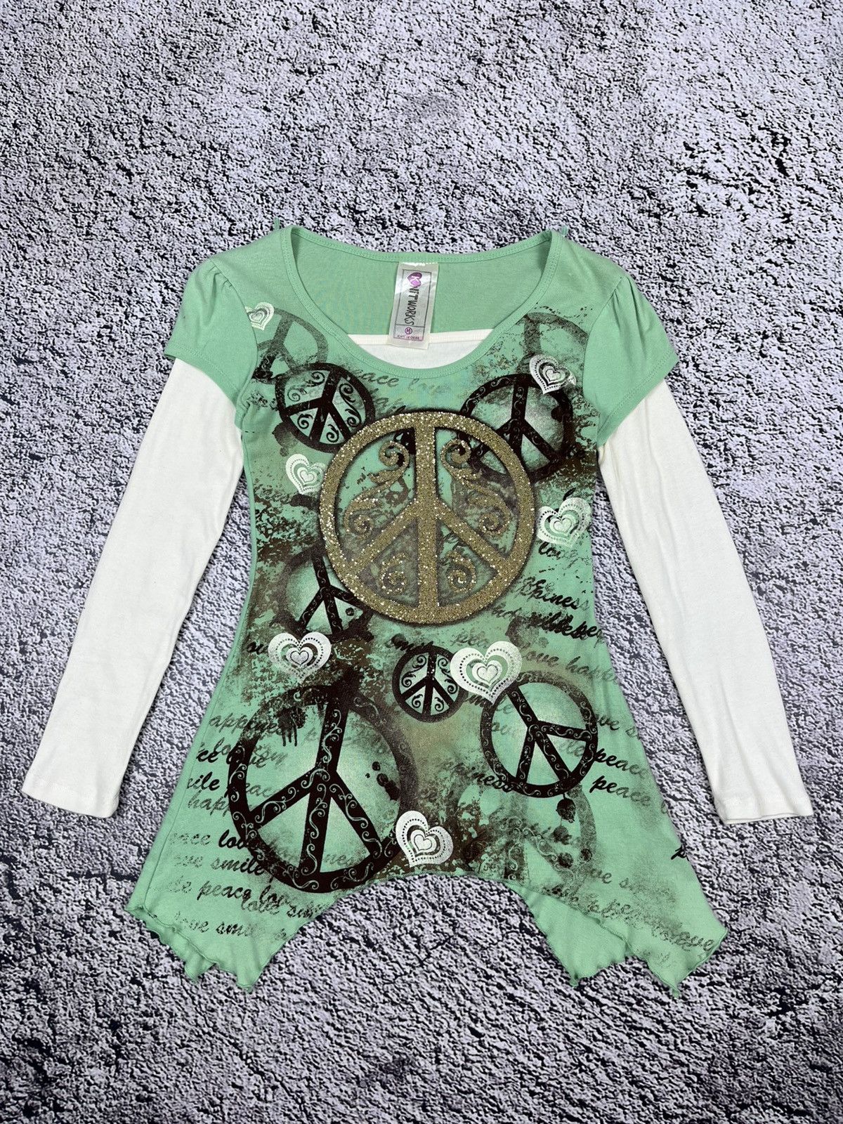 Japanese Brand Vintage Y2K Printed Piece Longsleeve Tunic size M Size M / US 6-8 / IT 42-44 - 1 Thumbnail