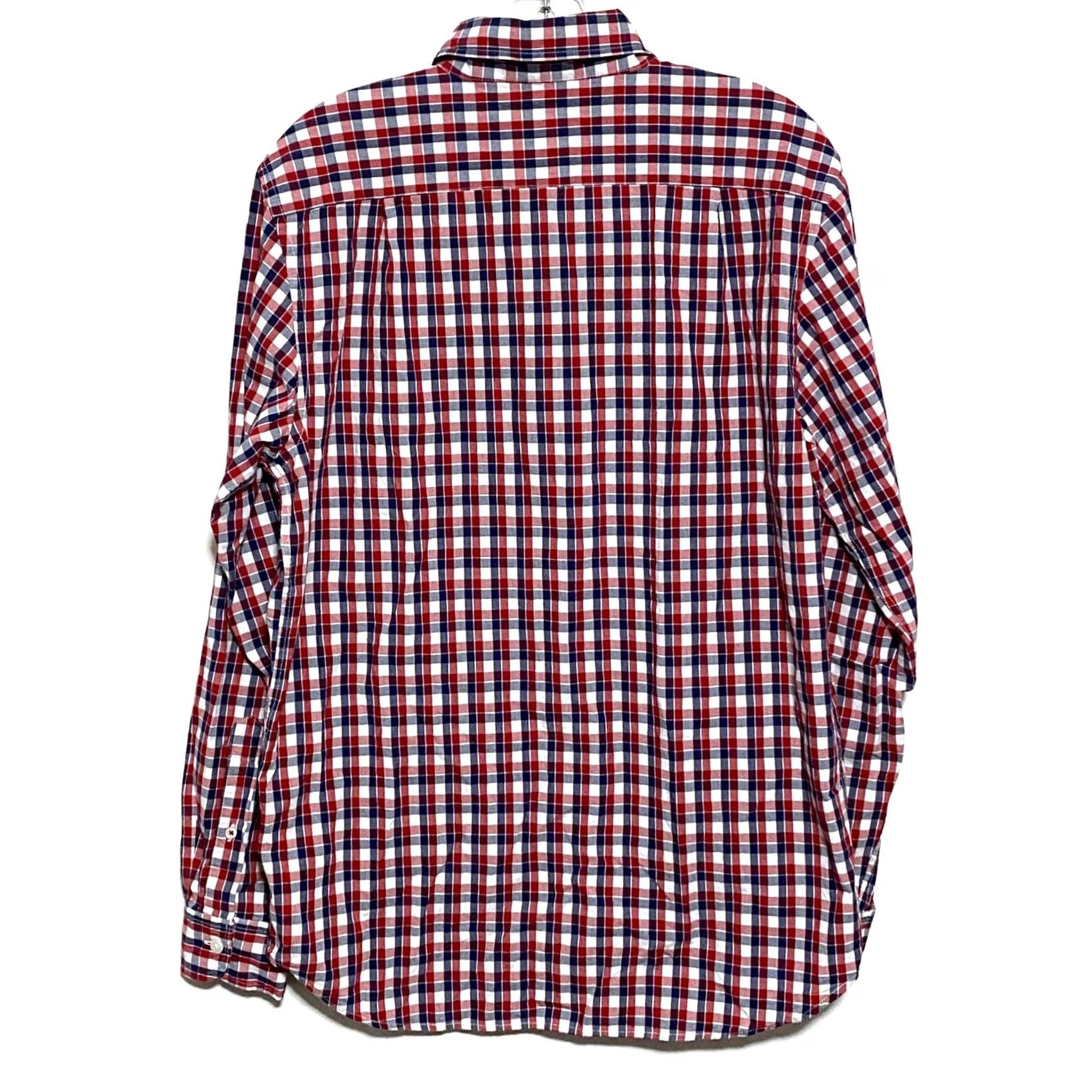 Old Navy Old Navy Button-Up Shirt Mens M Red White Blue Check All Seasons Casual Workwear Size US M / EU 48-50 / 2 - 3 Thumbnail