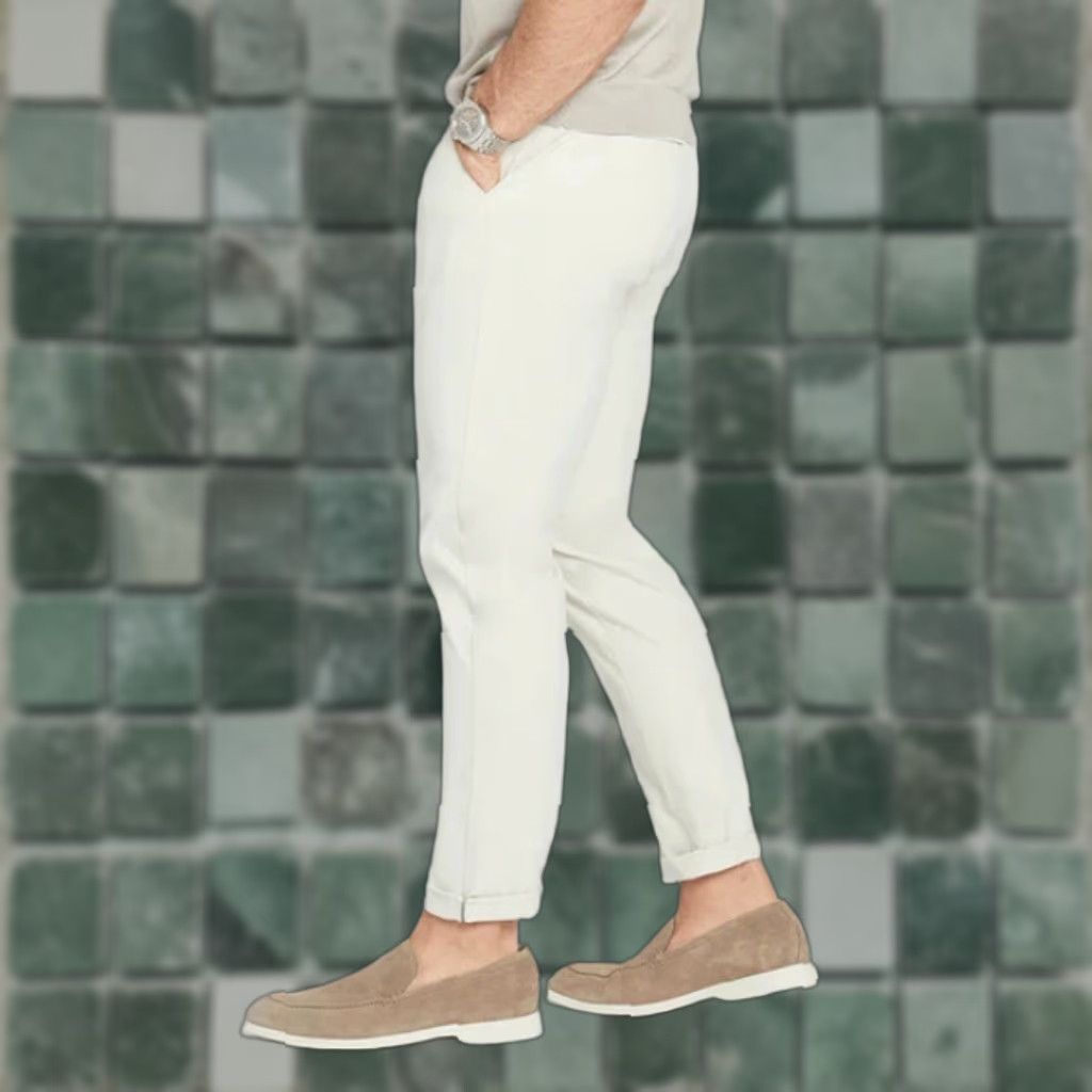 Vintage Marcus Pierce Renegade Pants Slim Men Birch Beige 38x27 5-Pocket Chino 27 Inseam XS? Size US 38 / EU 54 - 1 Thumbnail