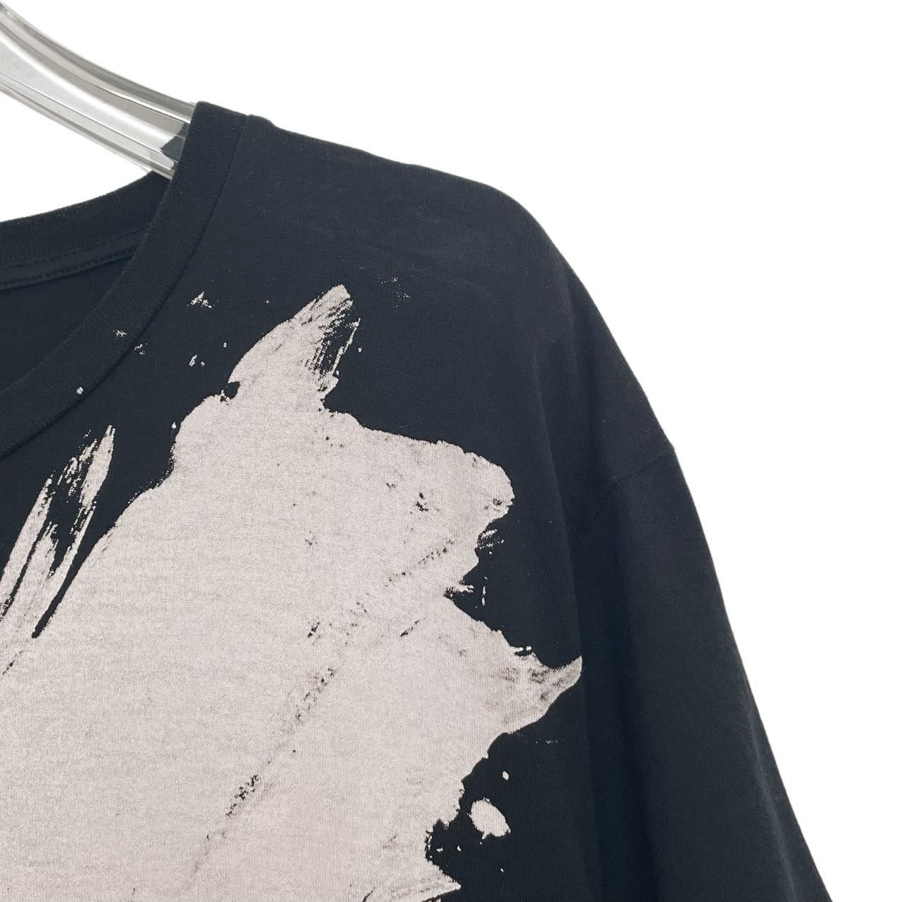 Saint Laurent Paris Saint Laurent SLP Black Logo Short Sleeve T-Shir K26WX Size US L / EU 52-54 / 3 - 3 Thumbnail