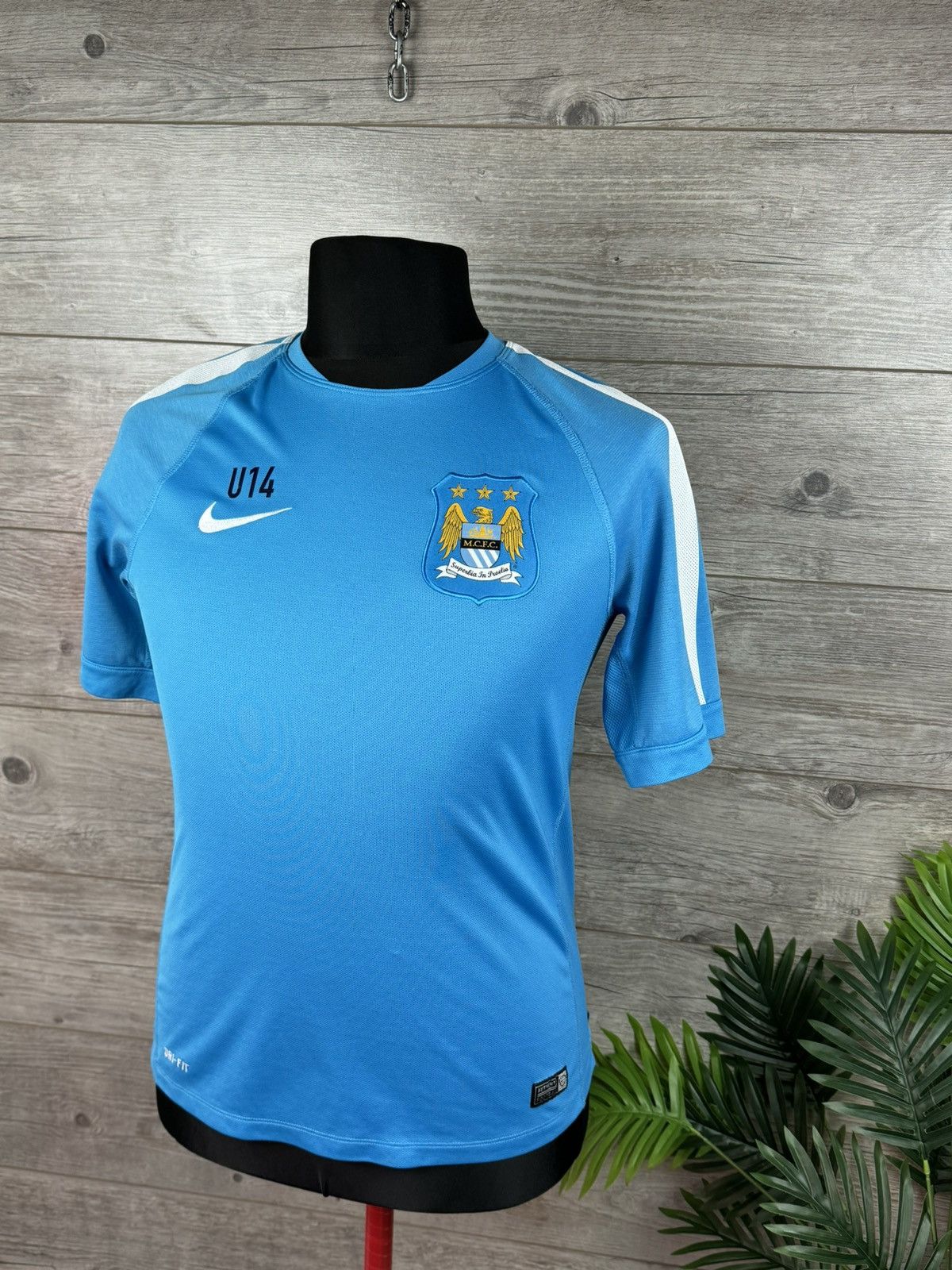 Nike NIKE MANCHESTER CITY 2014/2015 FOOTBALL SOCCER JERSEY SIZE M Size US M / EU 48-50 / 2 - 1 Thumbnail