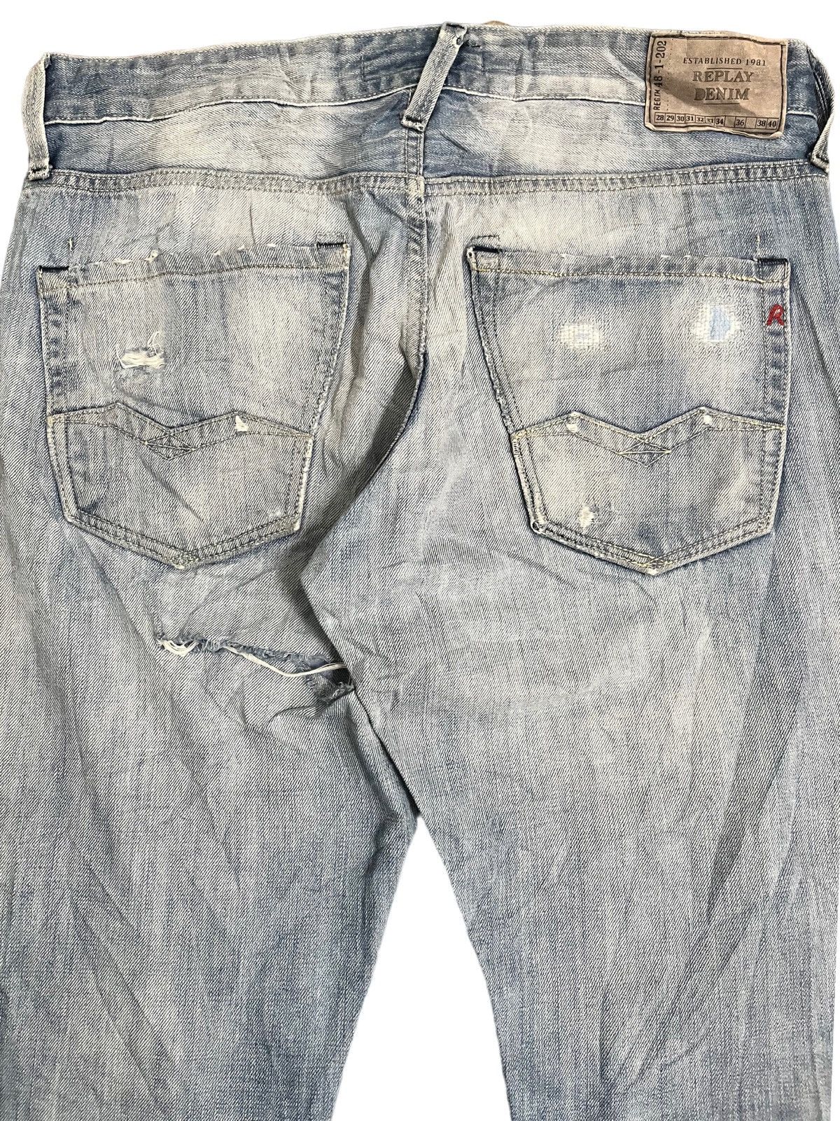 Replay Vintage Replay Distressed Denim Size US 33 - 8 Thumbnail